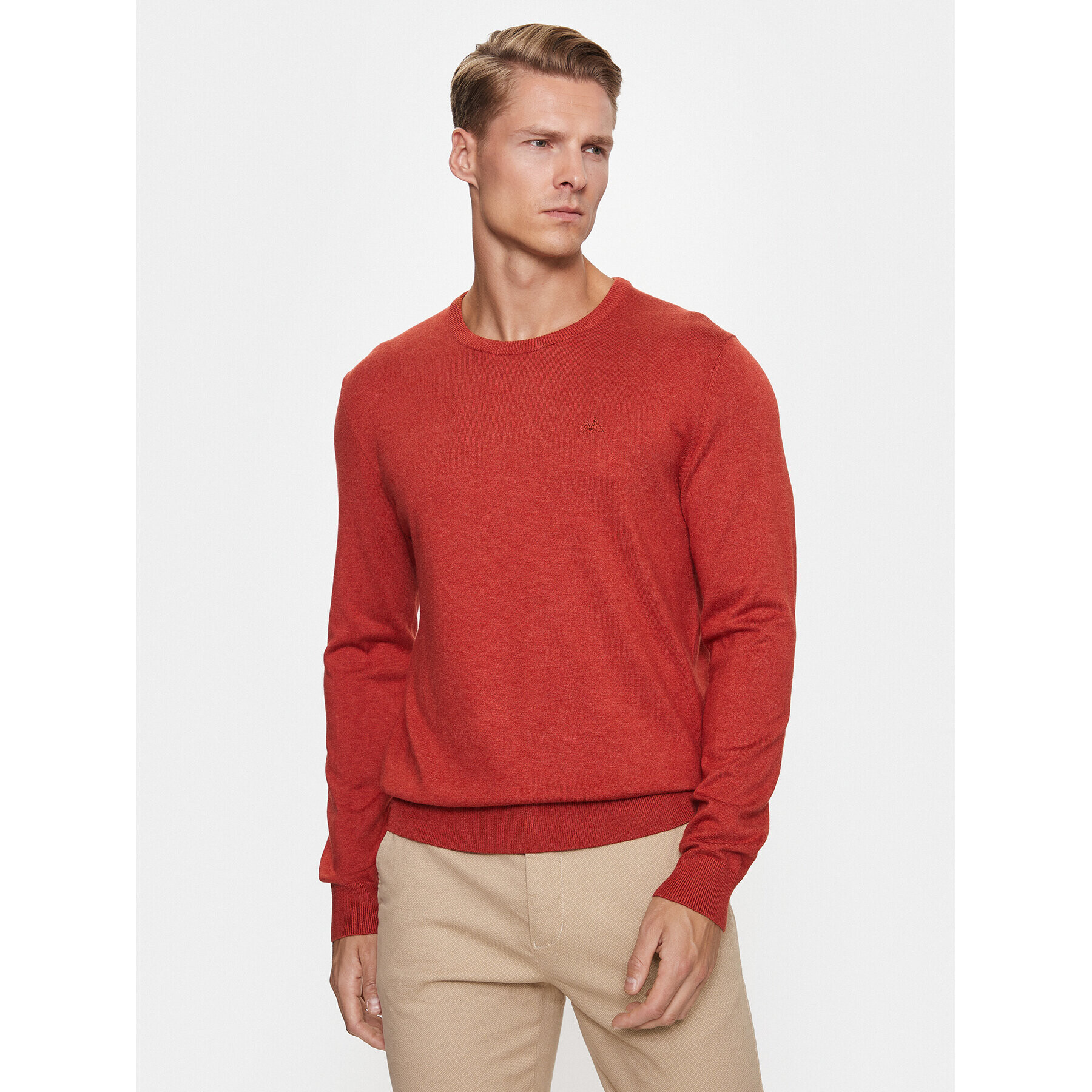 Lindbergh Sweater 30-80043 Narancssárga Slim Fit - Pepit.hu