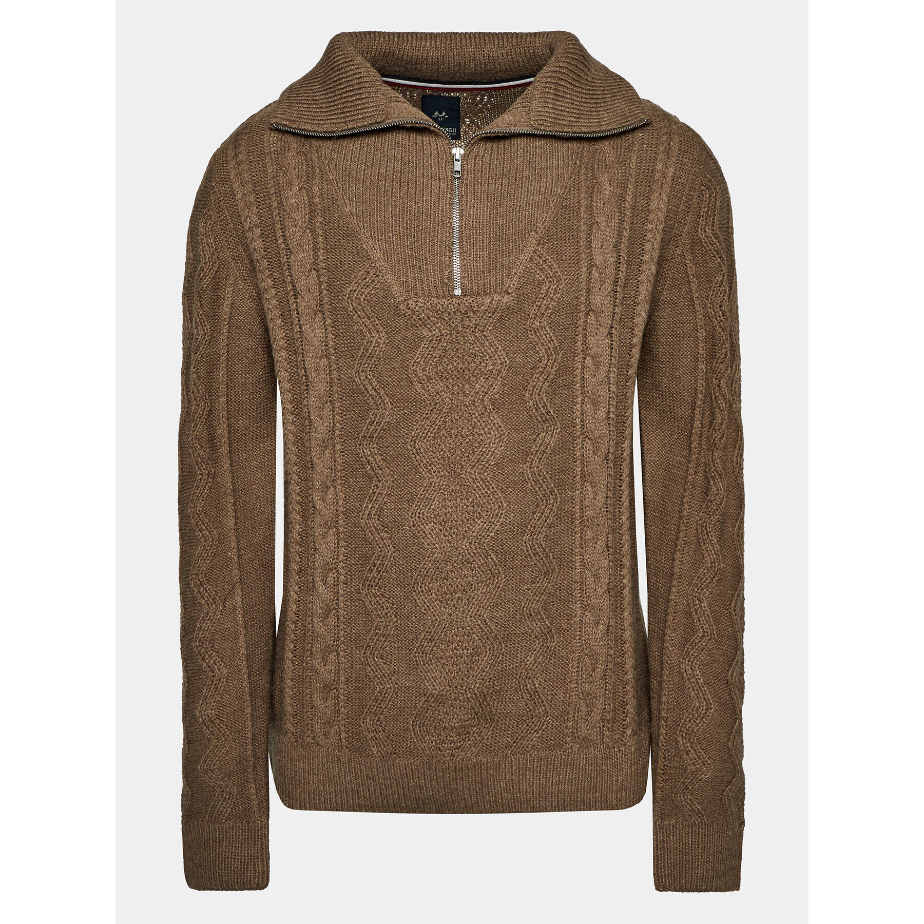 Lindbergh Sweater 30-827082 Bézs Relaxed Fit - Pepit.hu