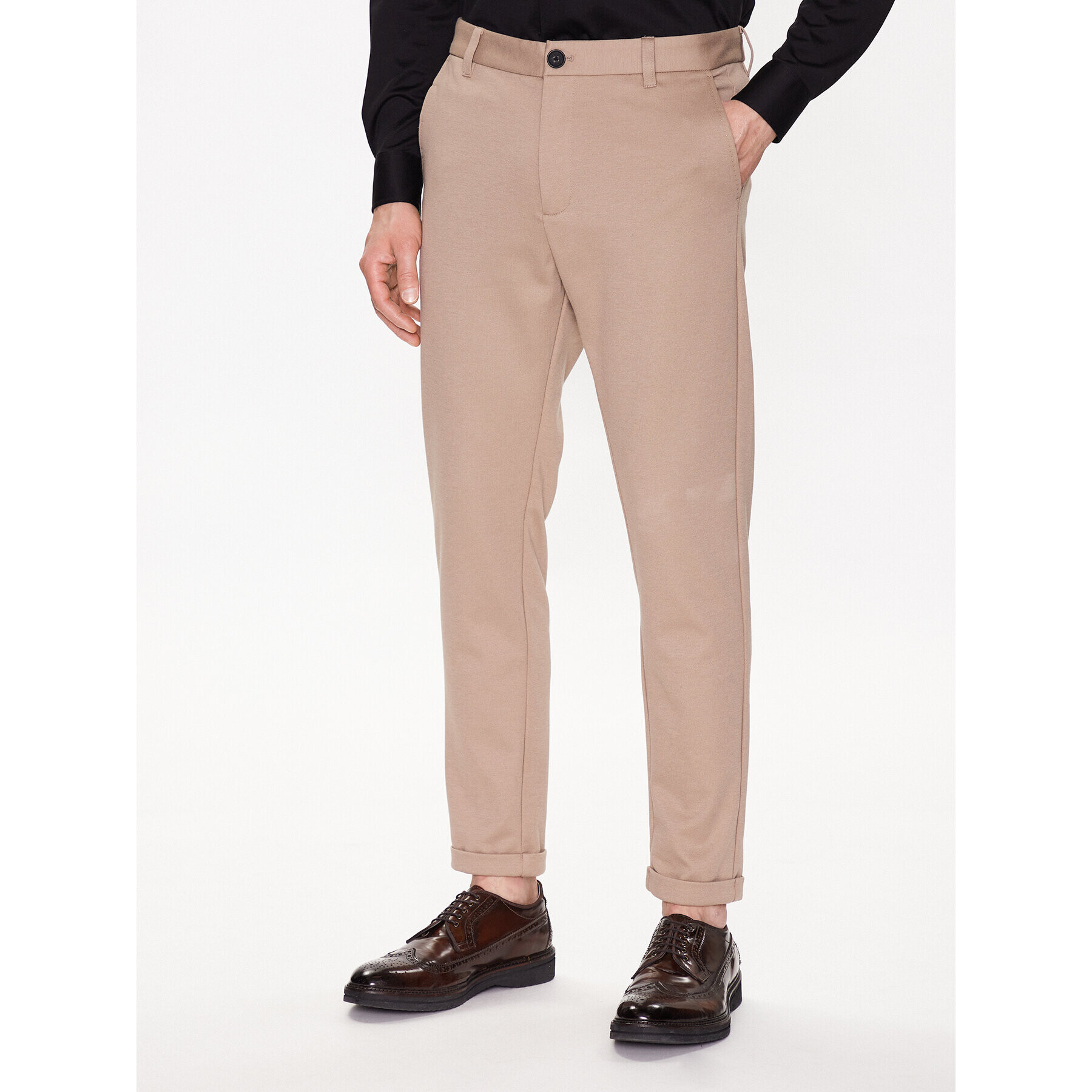 Lindbergh Chinos 30-01007A Bézs Slim Fit - Pepit.hu