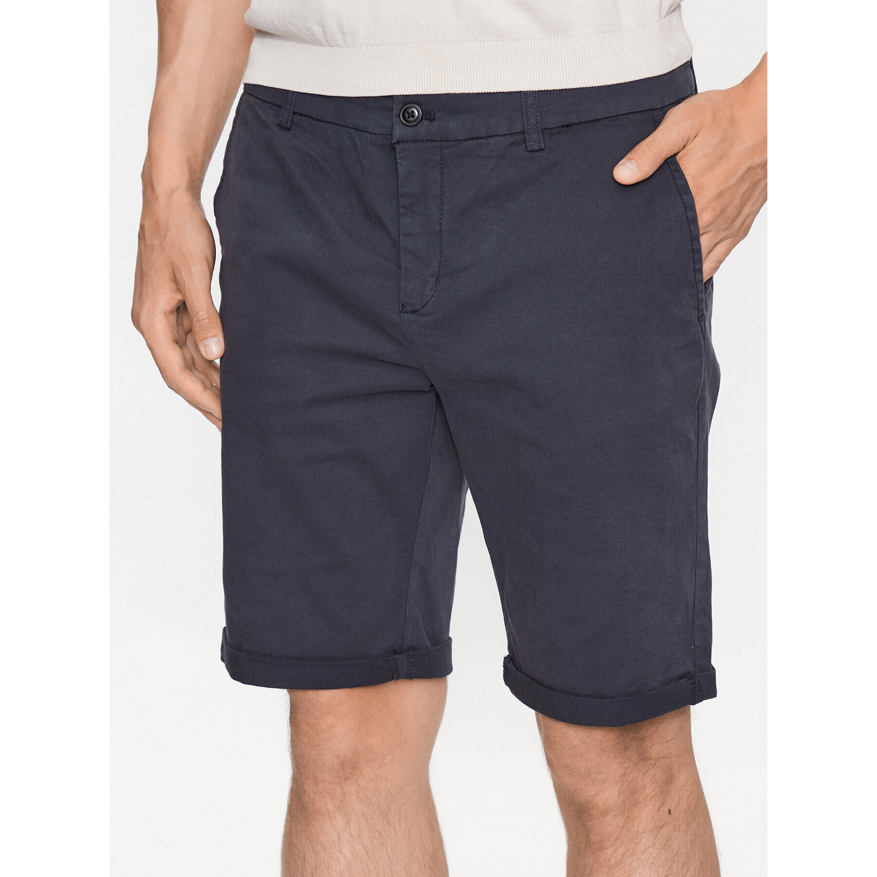 Lindbergh Szövet rövidnadrág 30-505044 Kék Slim Fit - Pepit.hu