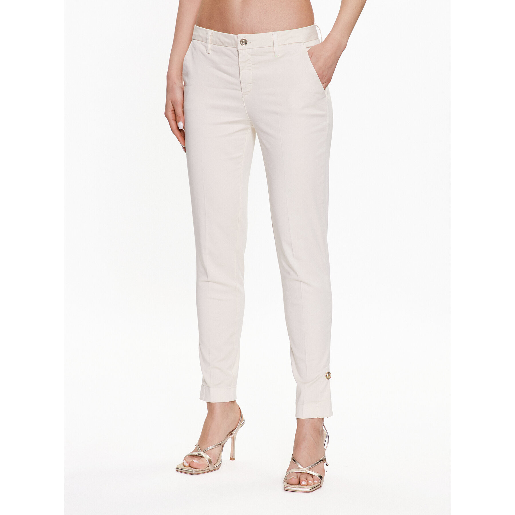 Liu Jo Chinos WA3234 T9257 Ekru Regular Fit - Pepit.hu