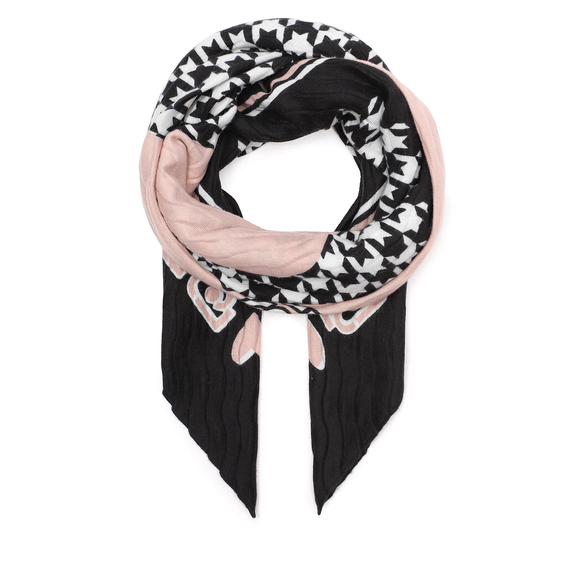 Liu Jo Kendő Foulard Heart P/De P 2F3131 T0300 Fekete - Pepit.hu