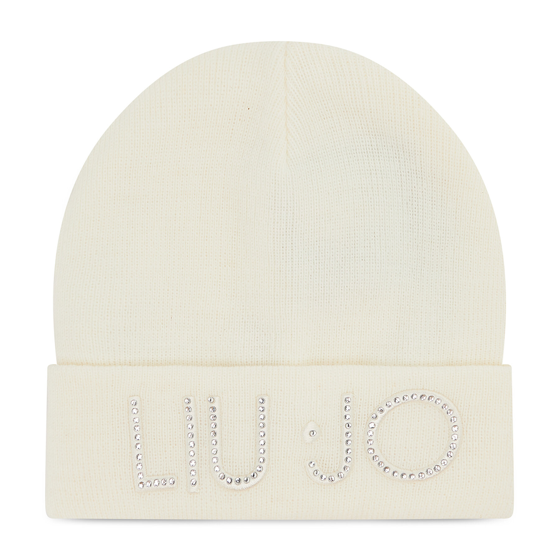 Liu Jo Sapka Beanie Logo Strass 2F1001 M0300 Fehér - Pepit.hu