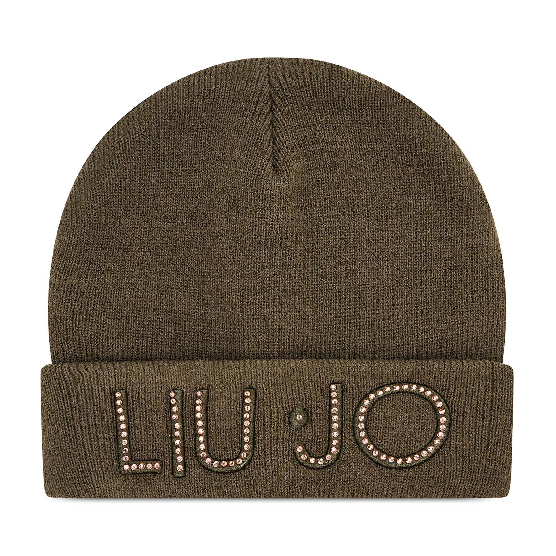 Liu Jo Sapka Beanie Logo Strass 2F1001 M0300 Zöld - Pepit.hu