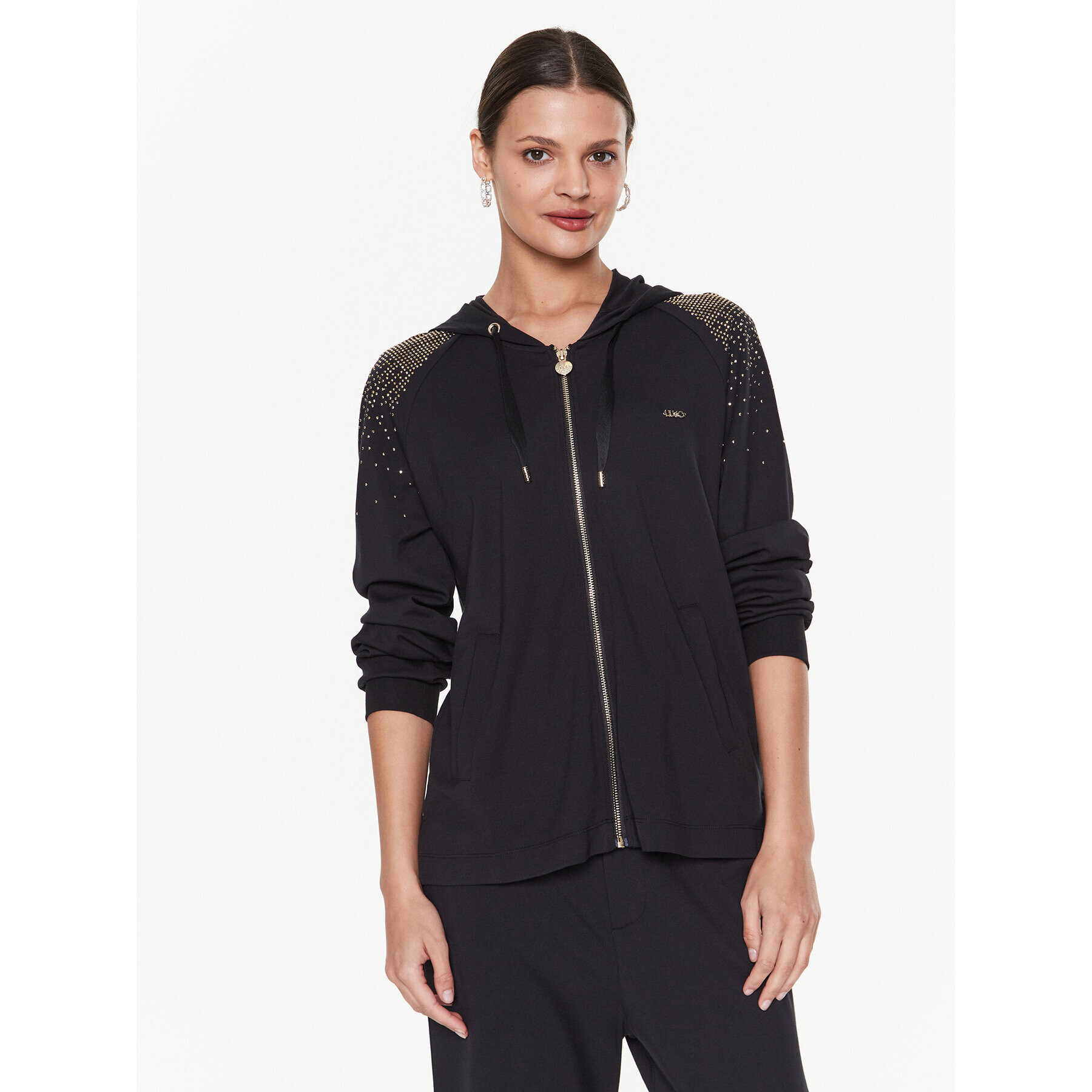 Liu Jo Sport Pulóver TA3212 J5942 Fekete Regular Fit - Pepit.hu