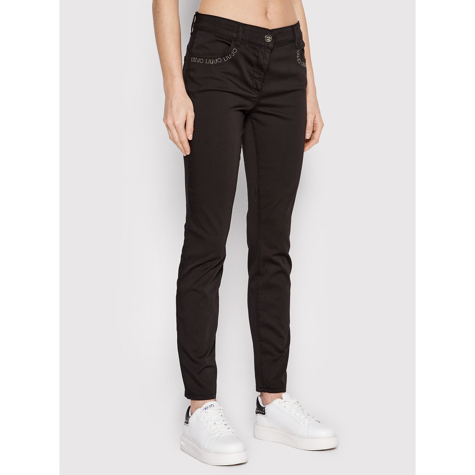 Liu Jo Sport Szövet nadrág TA2216 T8832 Fekete Slim Fit - Pepit.hu