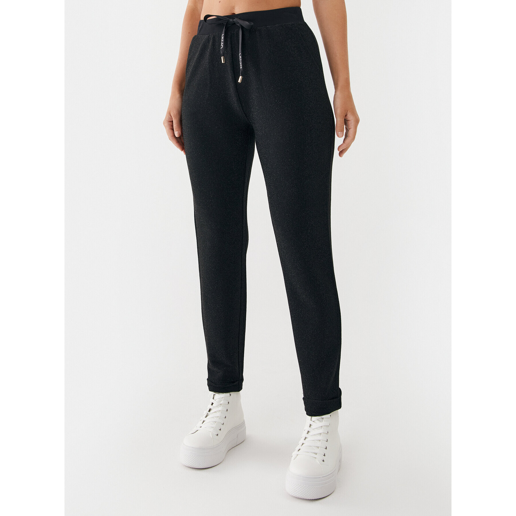 Liu Jo Sport Szövet nadrág TF3077 J4537 Fekete Relaxed Fit - Pepit.hu