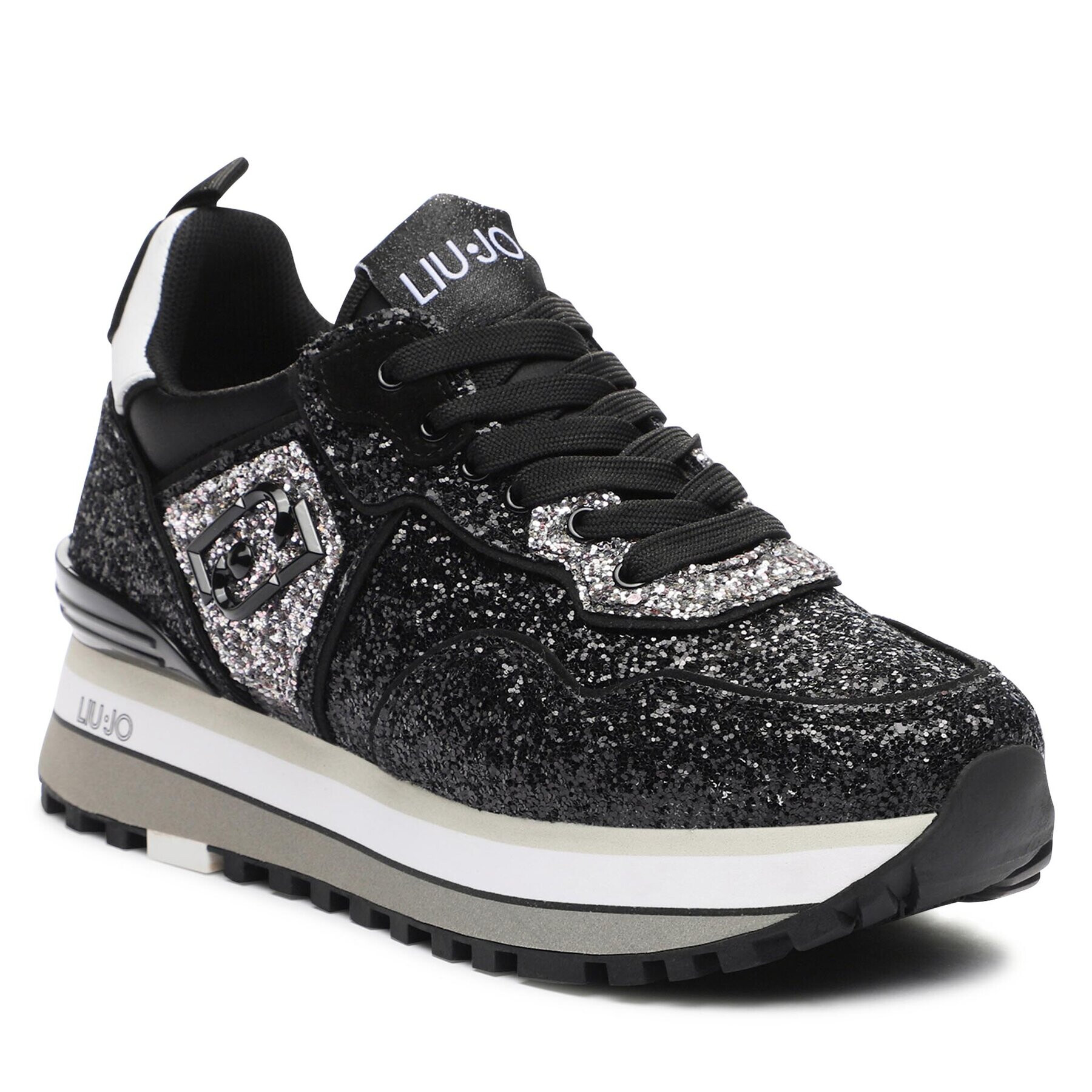 Liu Jo Sportcipő Maxi Wonder Glitter 24 BF3013 TX007 Fekete - Pepit.hu