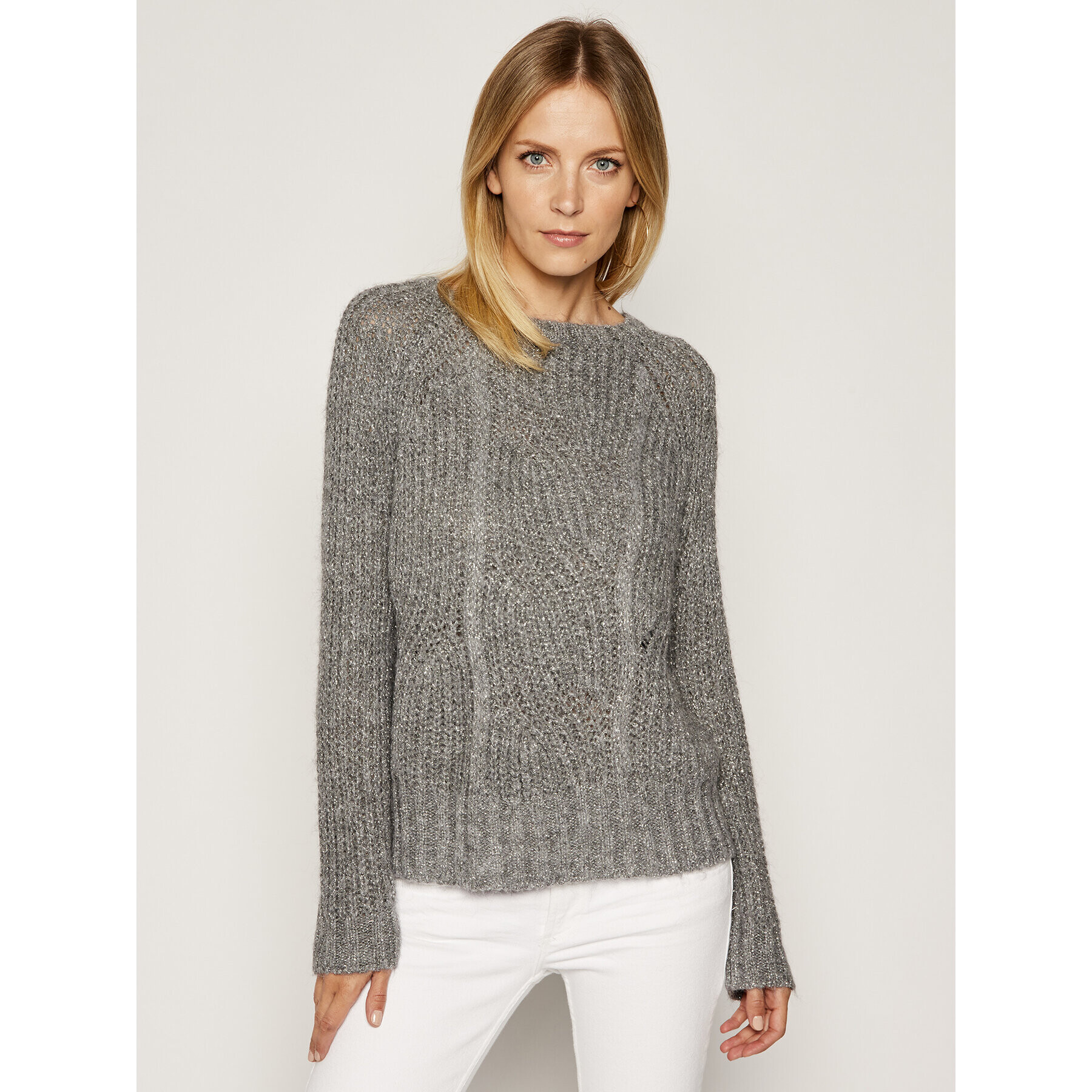 Liu Jo Sweater C69254 MA75I Szürke Regular Fit - Pepit.hu