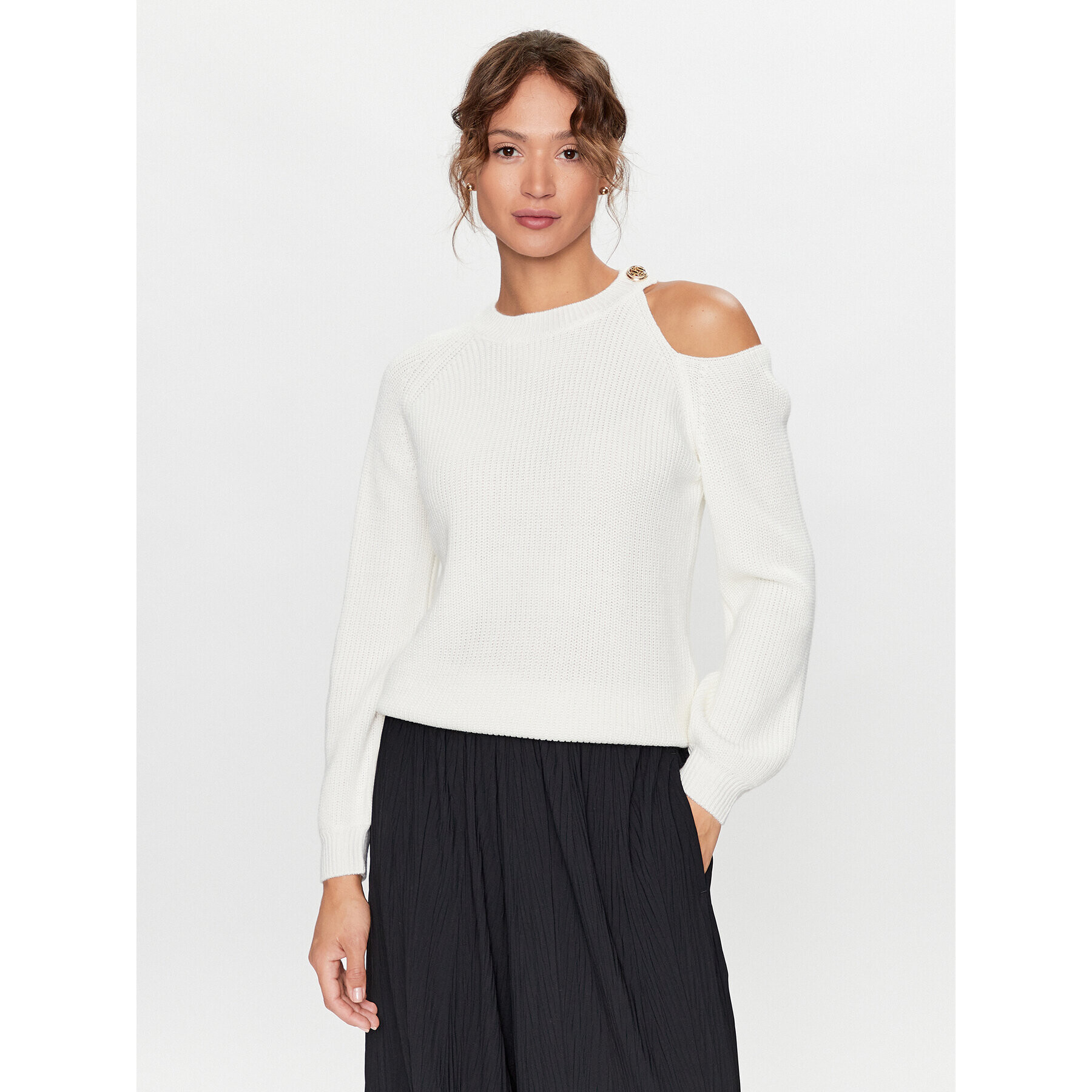 Liu Jo Sweater CF3042 MA51I Fehér Regular Fit - Pepit.hu