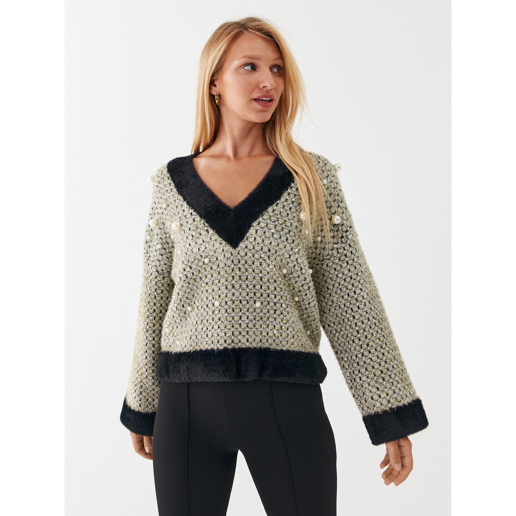 Liu Jo Sweater CF3200 MA92N Színes Relaxed Fit - Pepit.hu