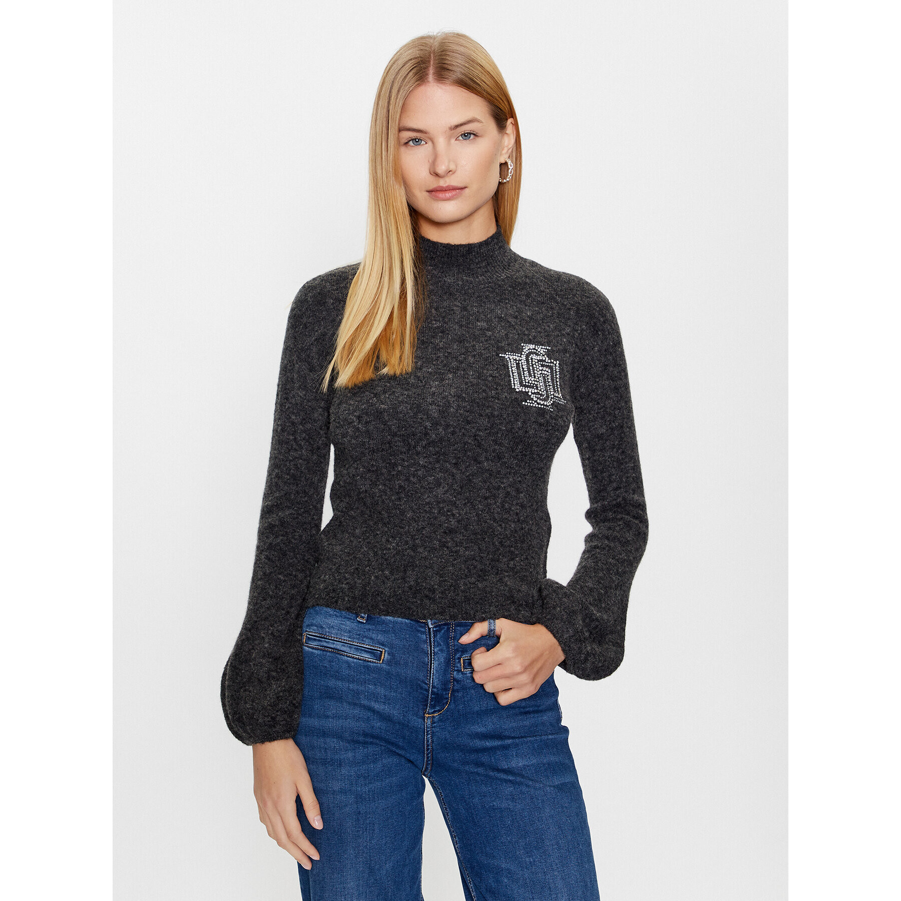 Liu Jo Sweater CF3261 MA86N Szürke Regular Fit - Pepit.hu