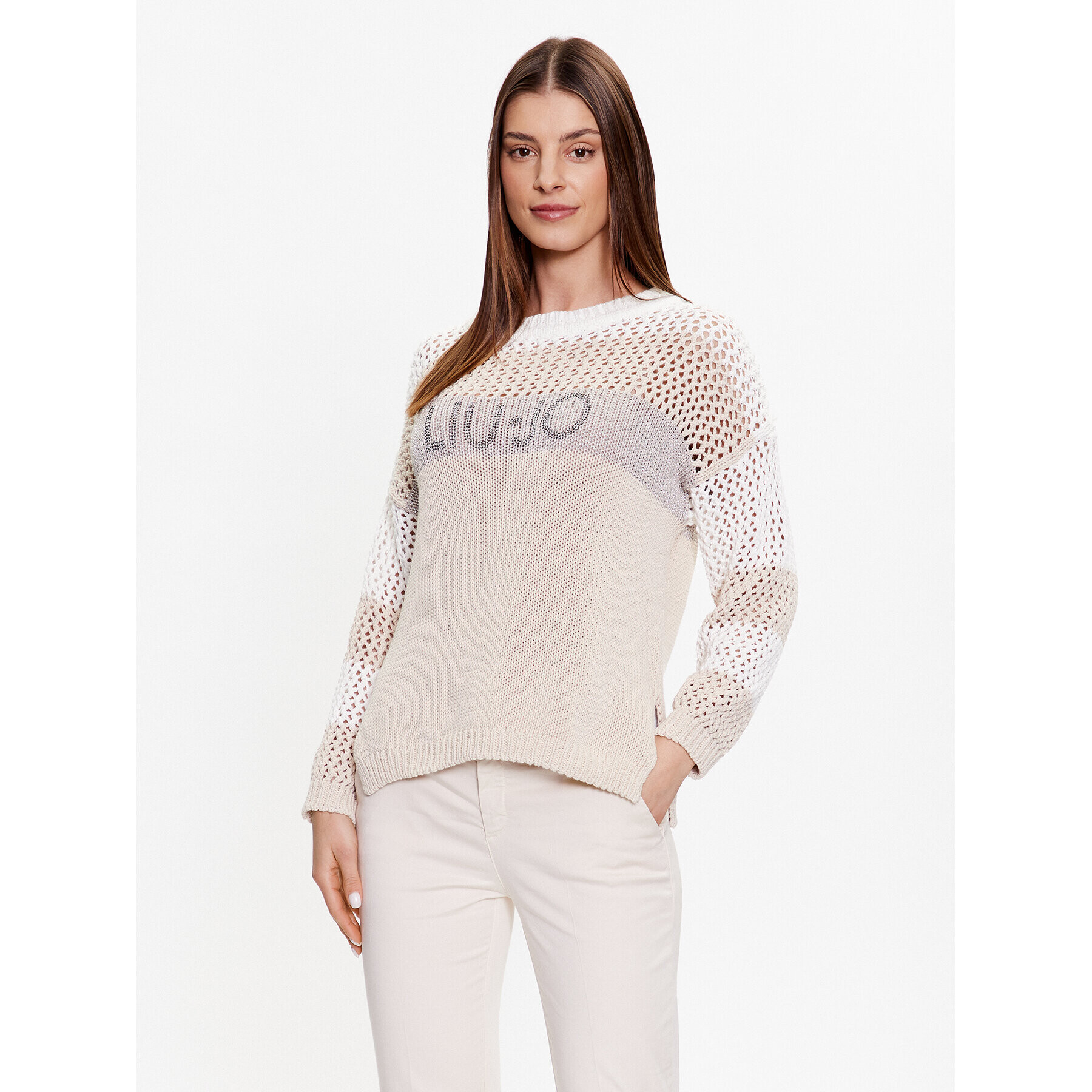 Liu Jo Sweater WA3182 MA31L Bézs Regular Fit - Pepit.hu