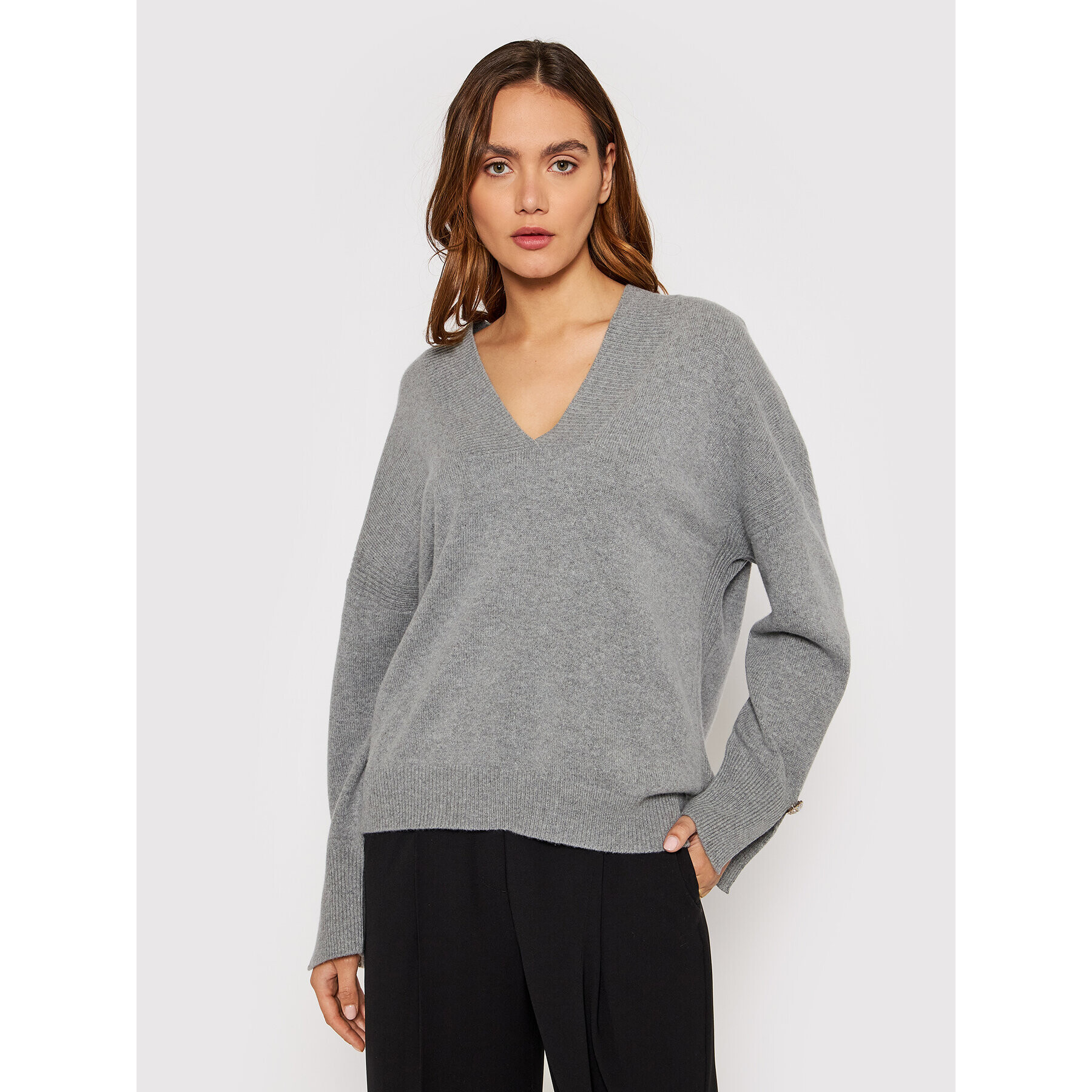 Liu Jo Sweater WF1323 MA72L Szürke Regular Fit - Pepit.hu