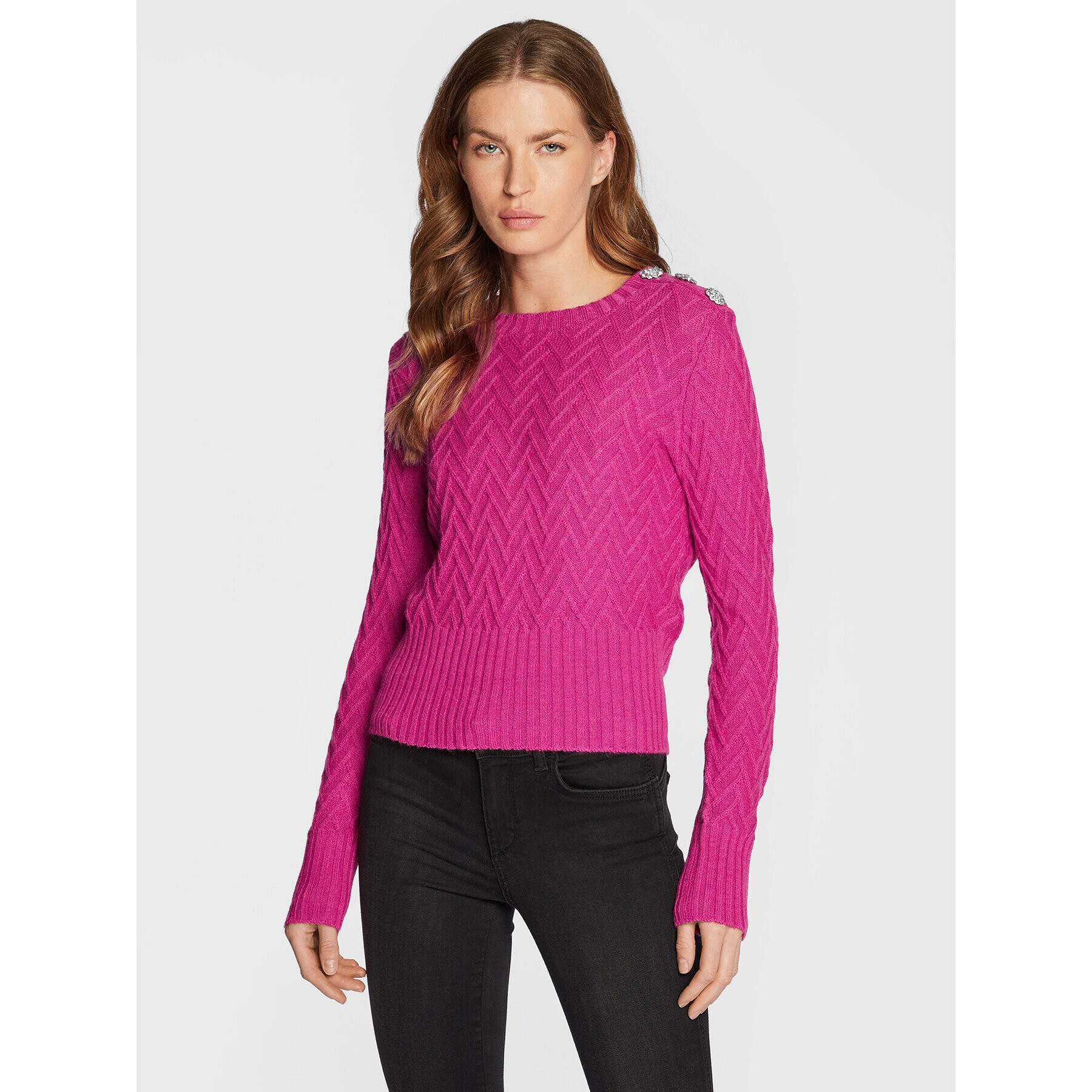 Liu Jo Sweater WF2269 MA95M Rózsaszín Regular Fit - Pepit.hu