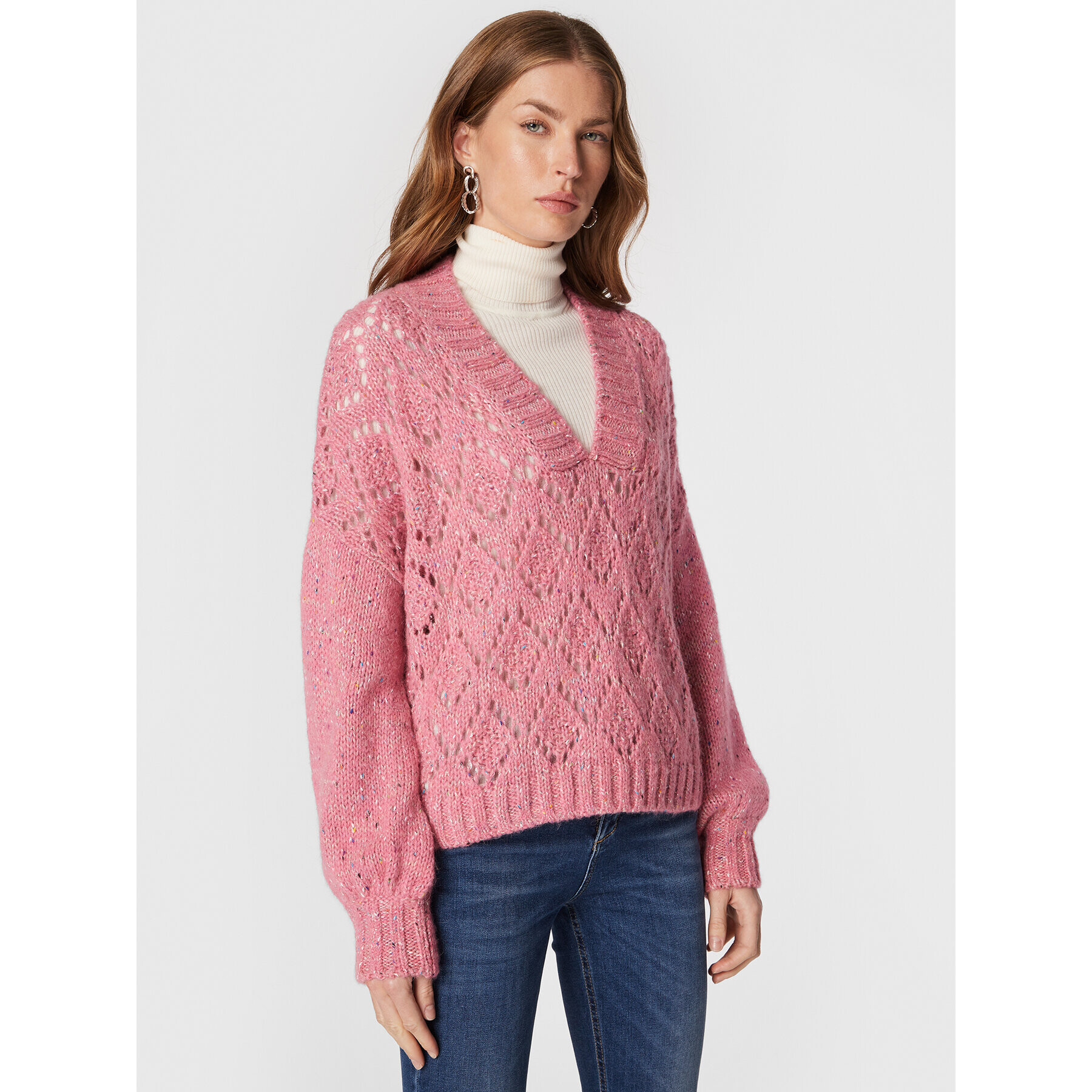 Liu Jo Sweater WF2272 MA10N Rózsaszín Regular Fit - Pepit.hu