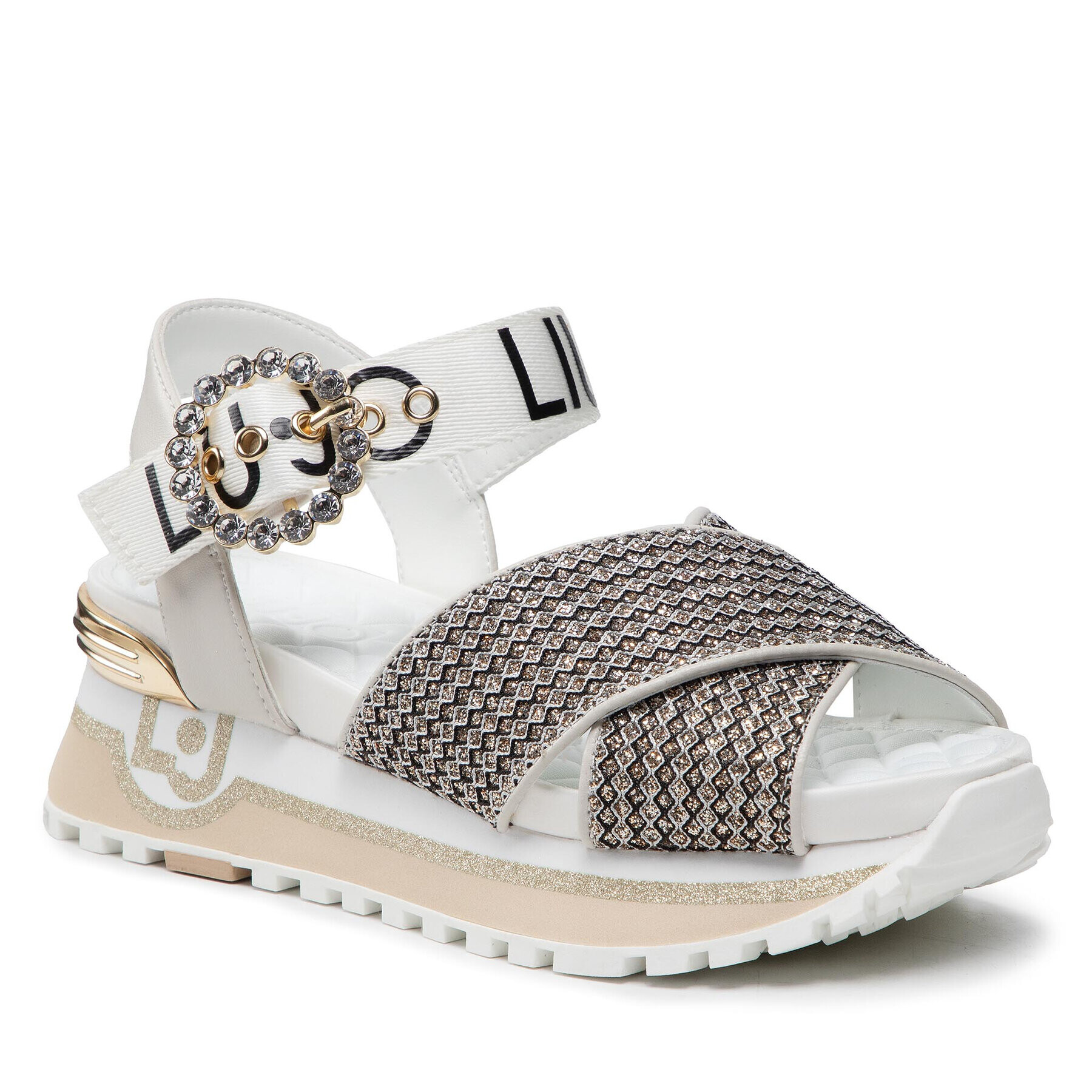 Liu Jo Szandál Maxi Wonder Glitter Sandal 11 BA2151 TX007 Arany - Pepit.hu