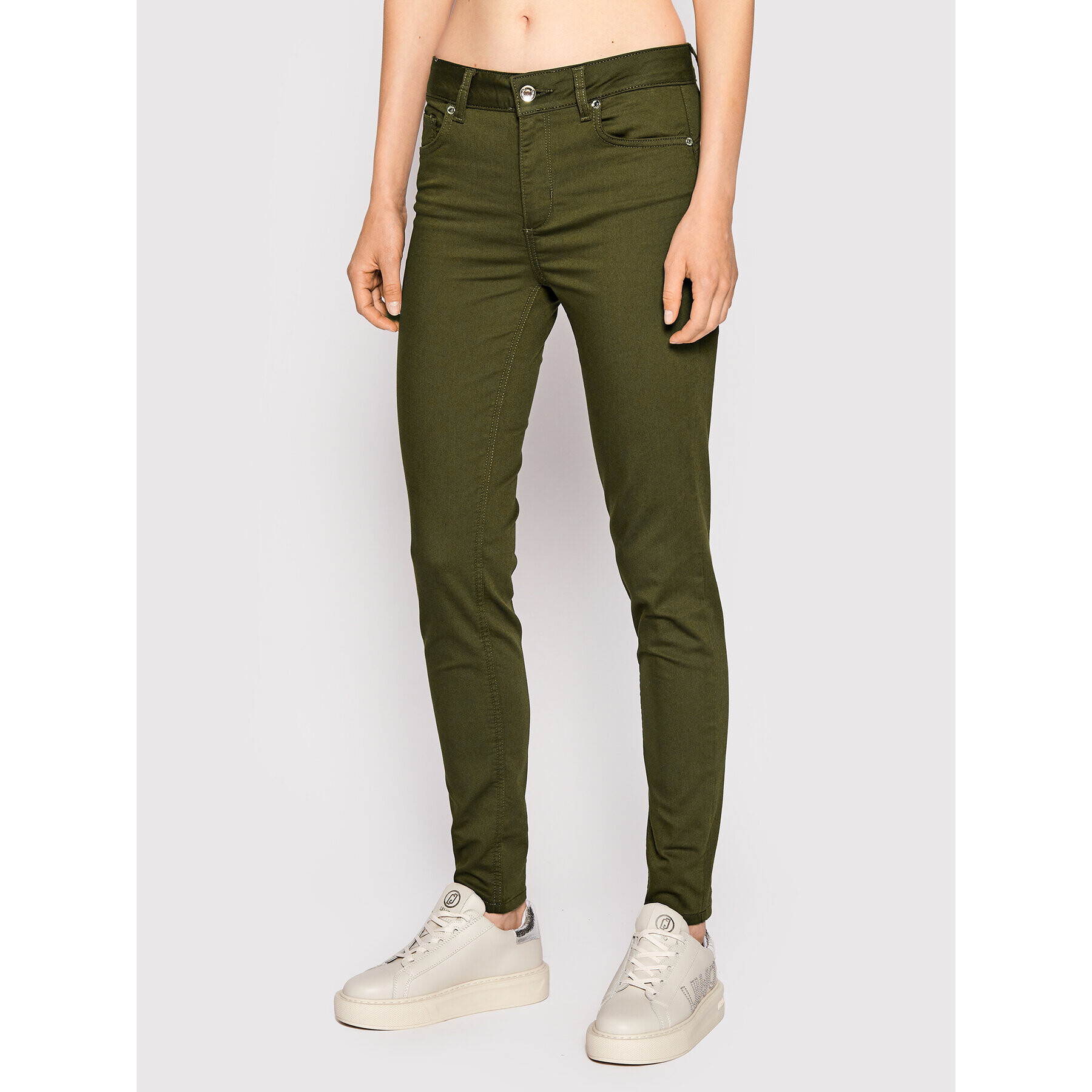 Liu Jo Szövet nadrág WF2362 T7144 Zöld Skinny Fit - Pepit.hu