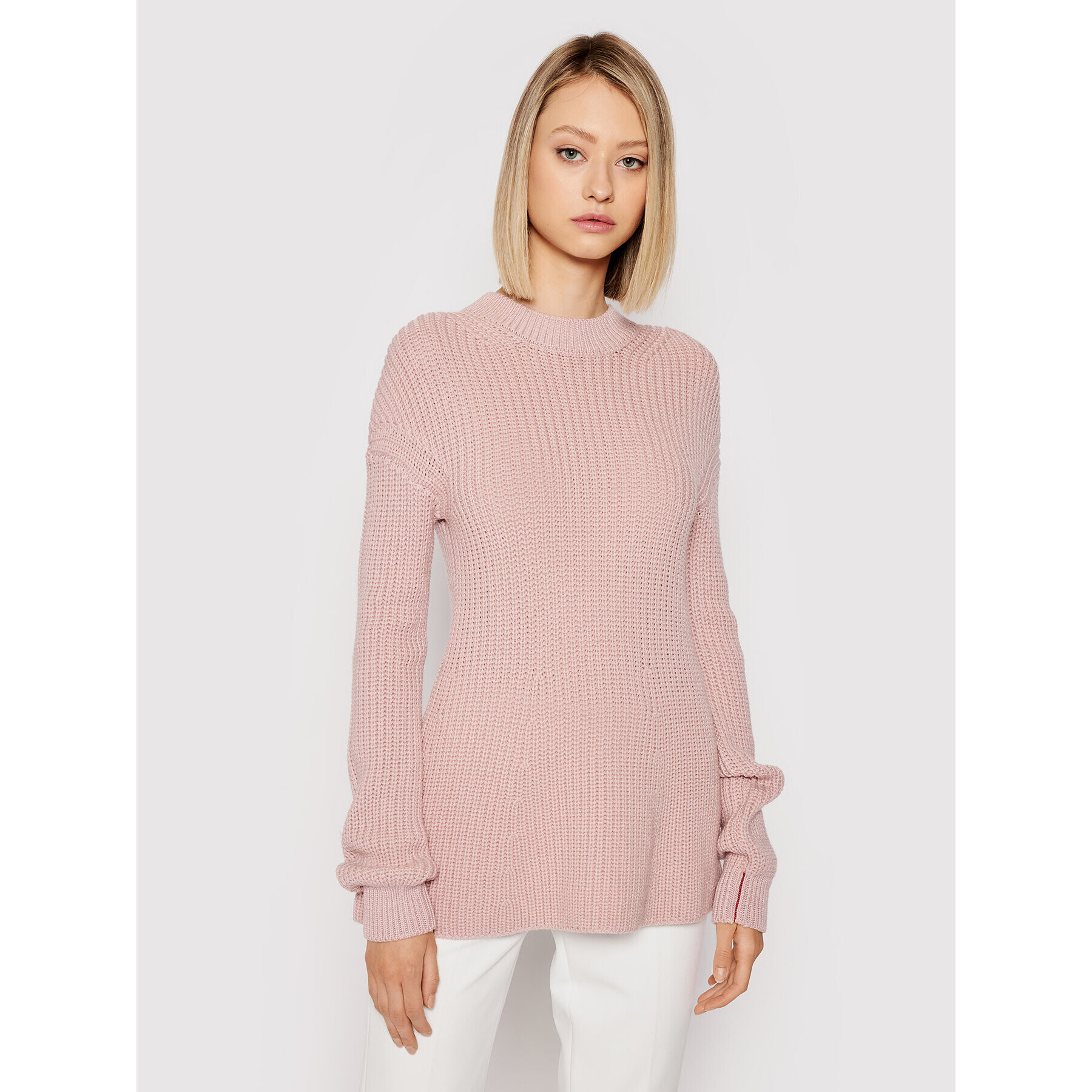 Liviana Conti Sweater F1WD07 Rózsaszín Regular Fit - Pepit.hu