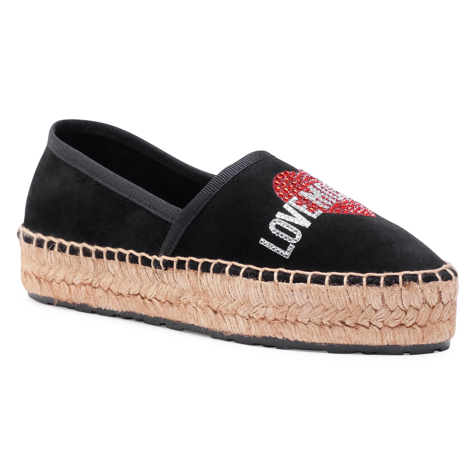 LOVE MOSCHINO Espadrilles JA10023G1CIF0000 Fekete - Pepit.hu