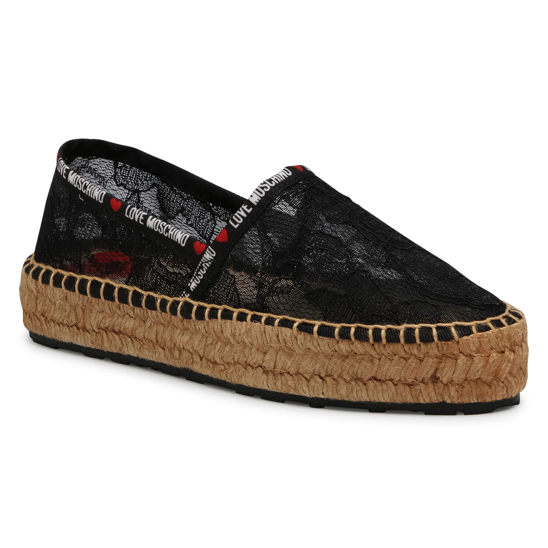 LOVE MOSCHINO Espadrilles JA10373G1CIL0000 Fekete - Pepit.hu