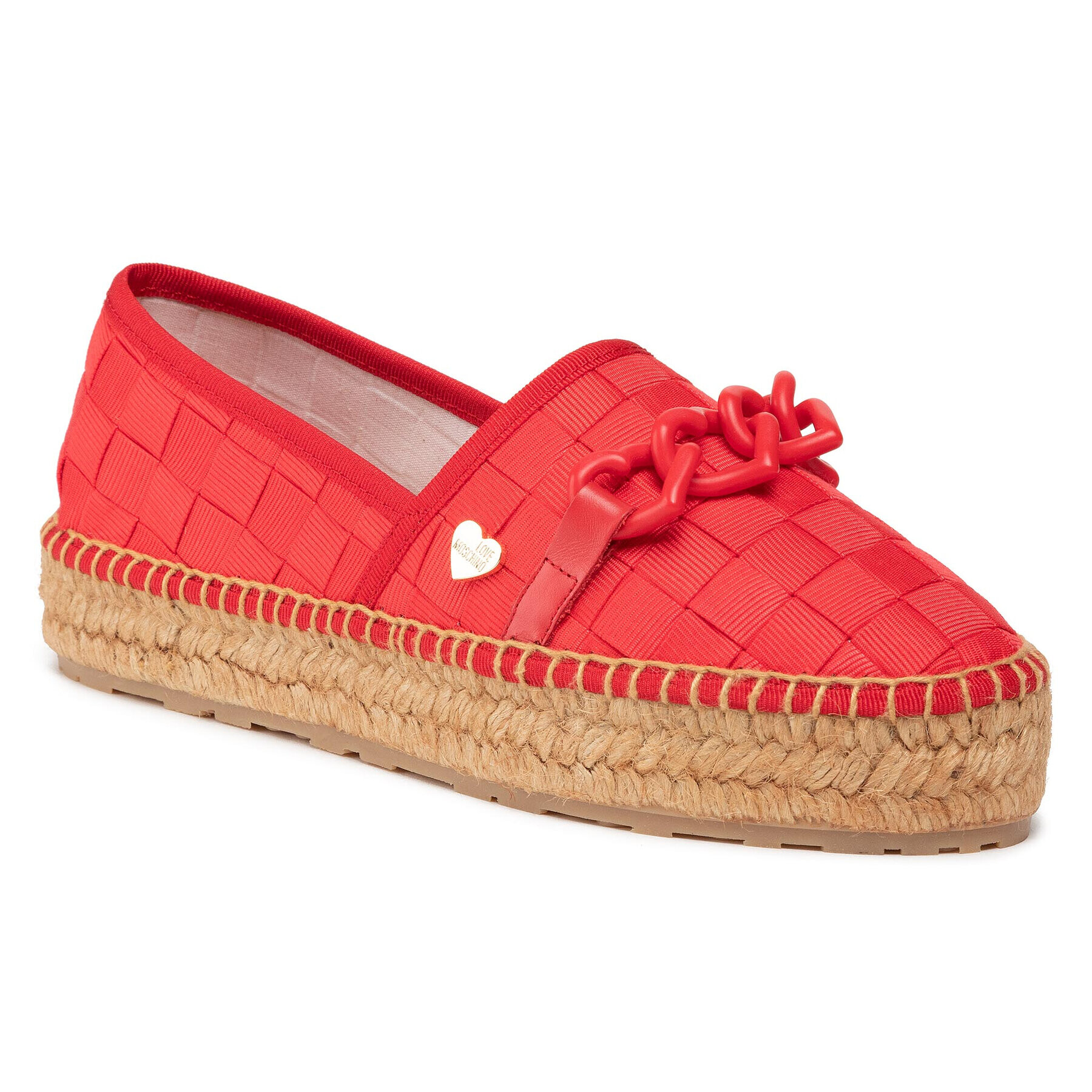 LOVE MOSCHINO Espadrilles JA10383G0CJMX500 Piros - Pepit.hu