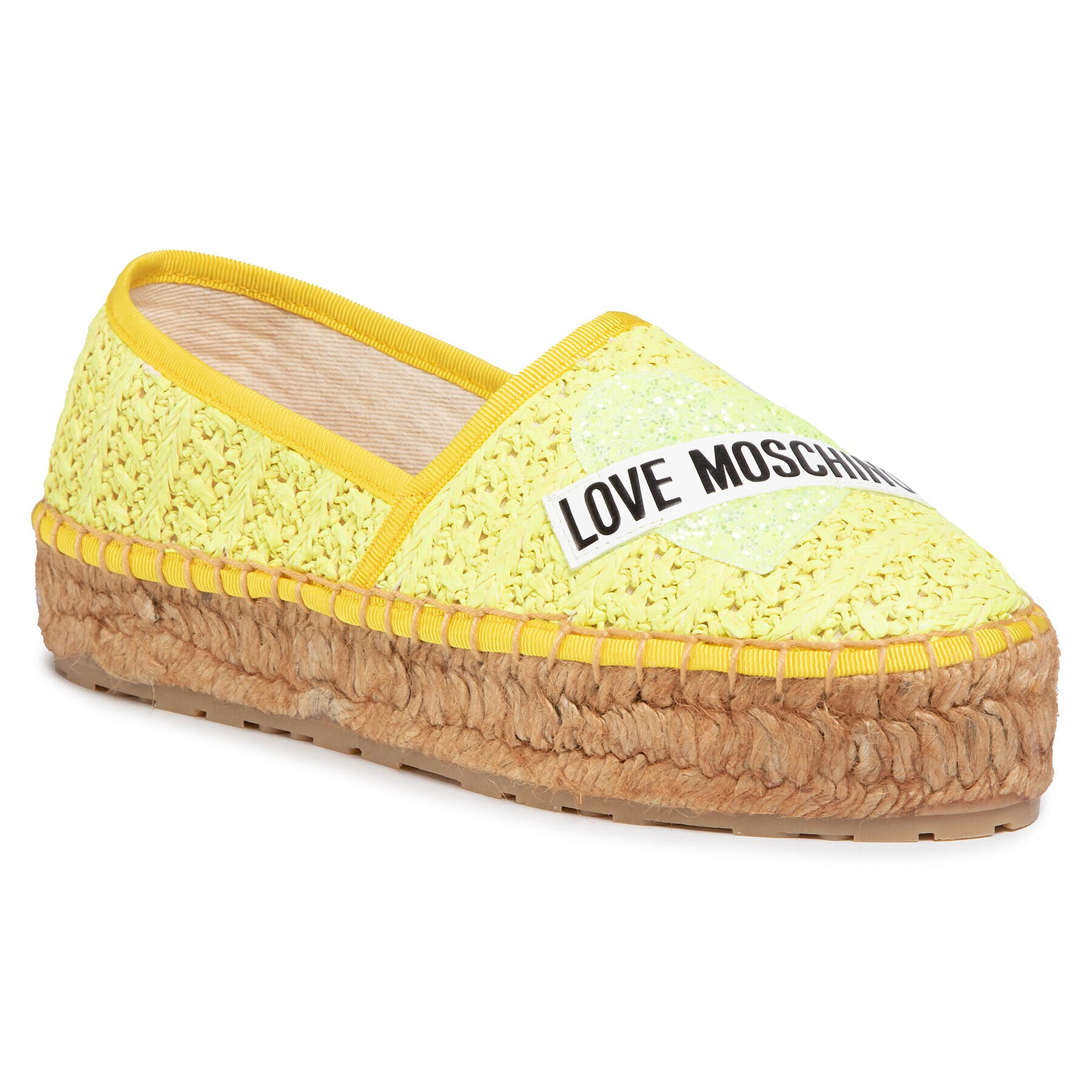 LOVE MOSCHINO Espadrilles JA10413G0AJQ0400 Sárga - Pepit.hu