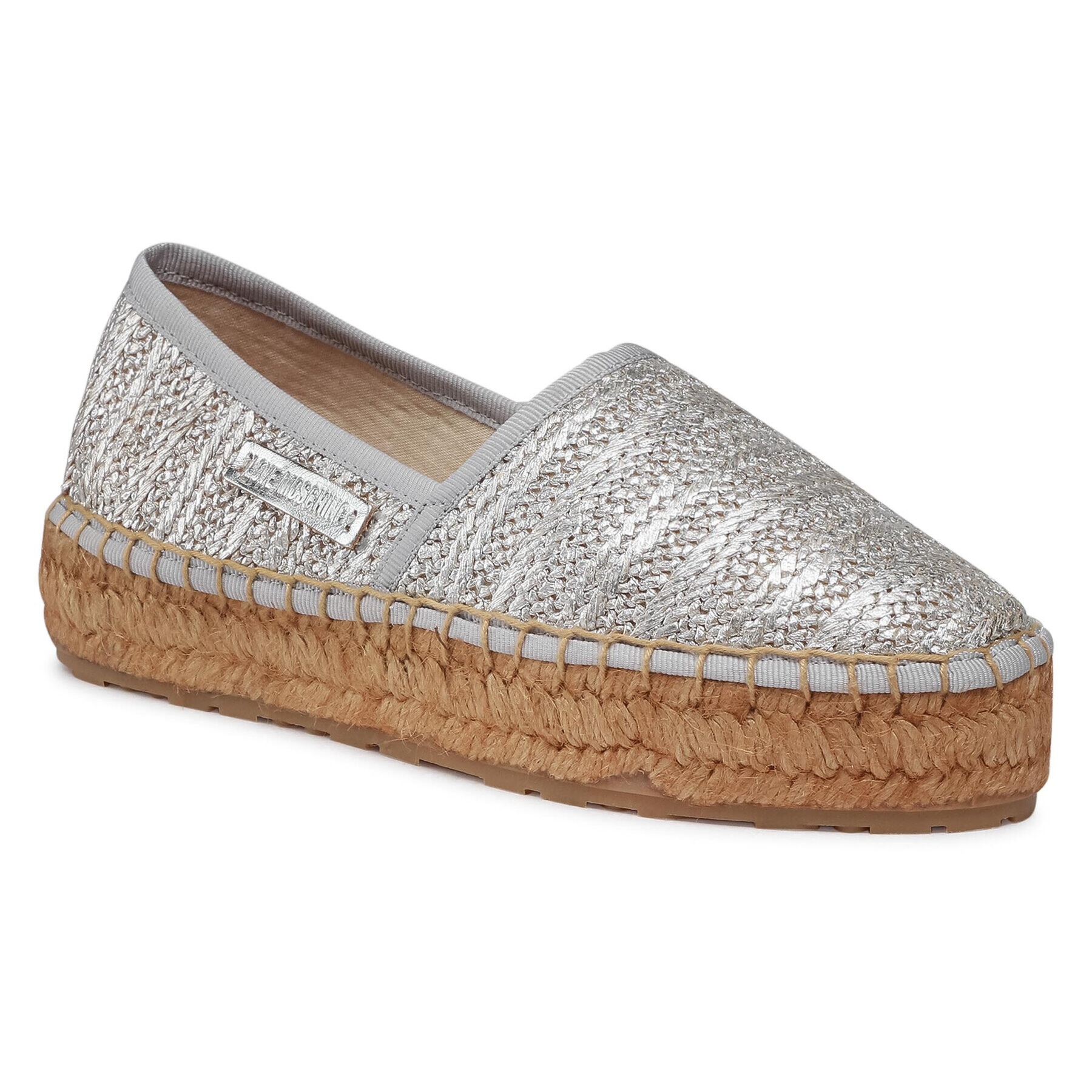 LOVE MOSCHINO Espadrilles JA10463G0CJO0902 Ezüst - Pepit.hu