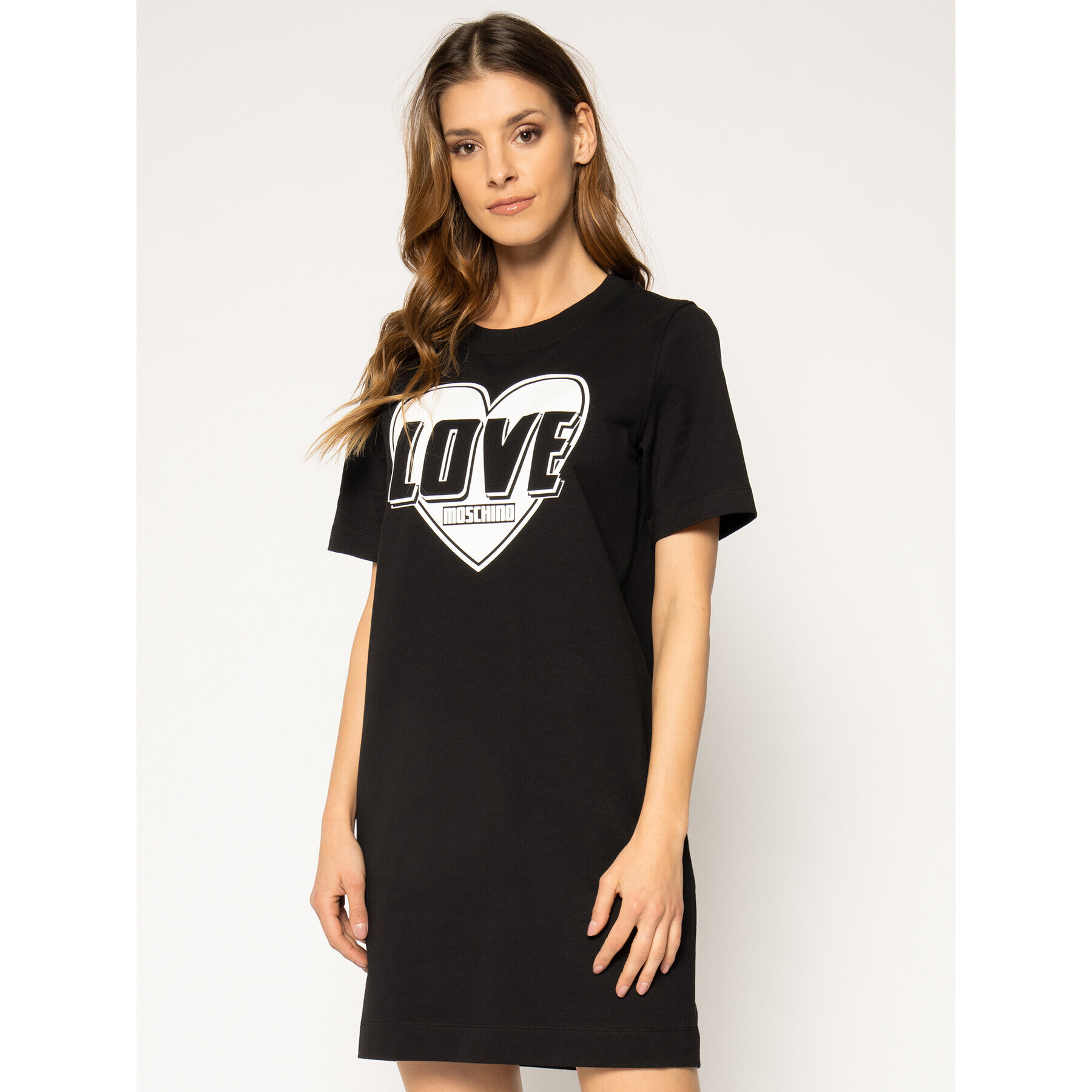 LOVE MOSCHINO Hétköznapi ruha W584714E 2124 Fekete Regular Fit - Pepit.hu