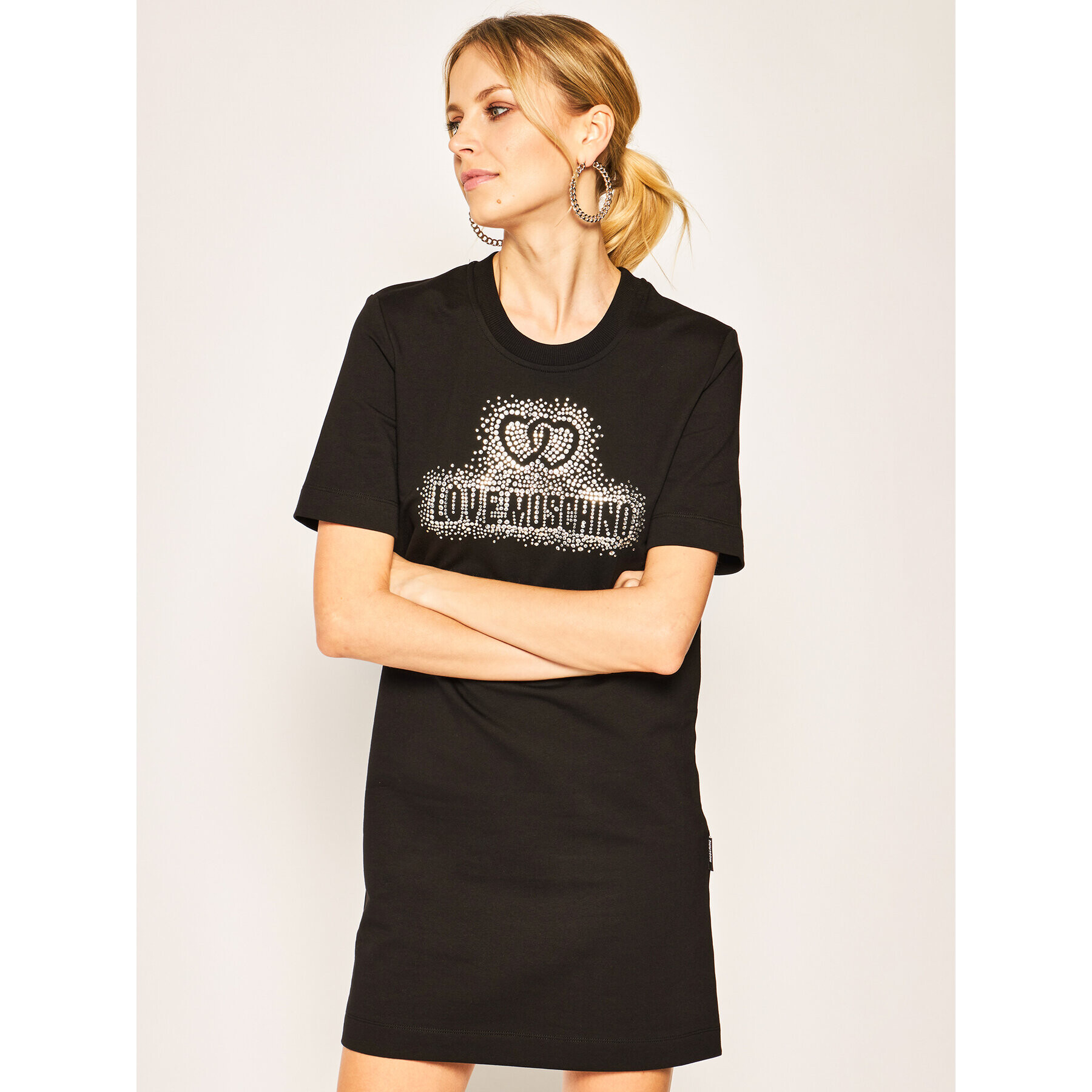 LOVE MOSCHINO Hétköznapi ruha W5A0214E 2139 Fekete Regular Fit - Pepit.hu