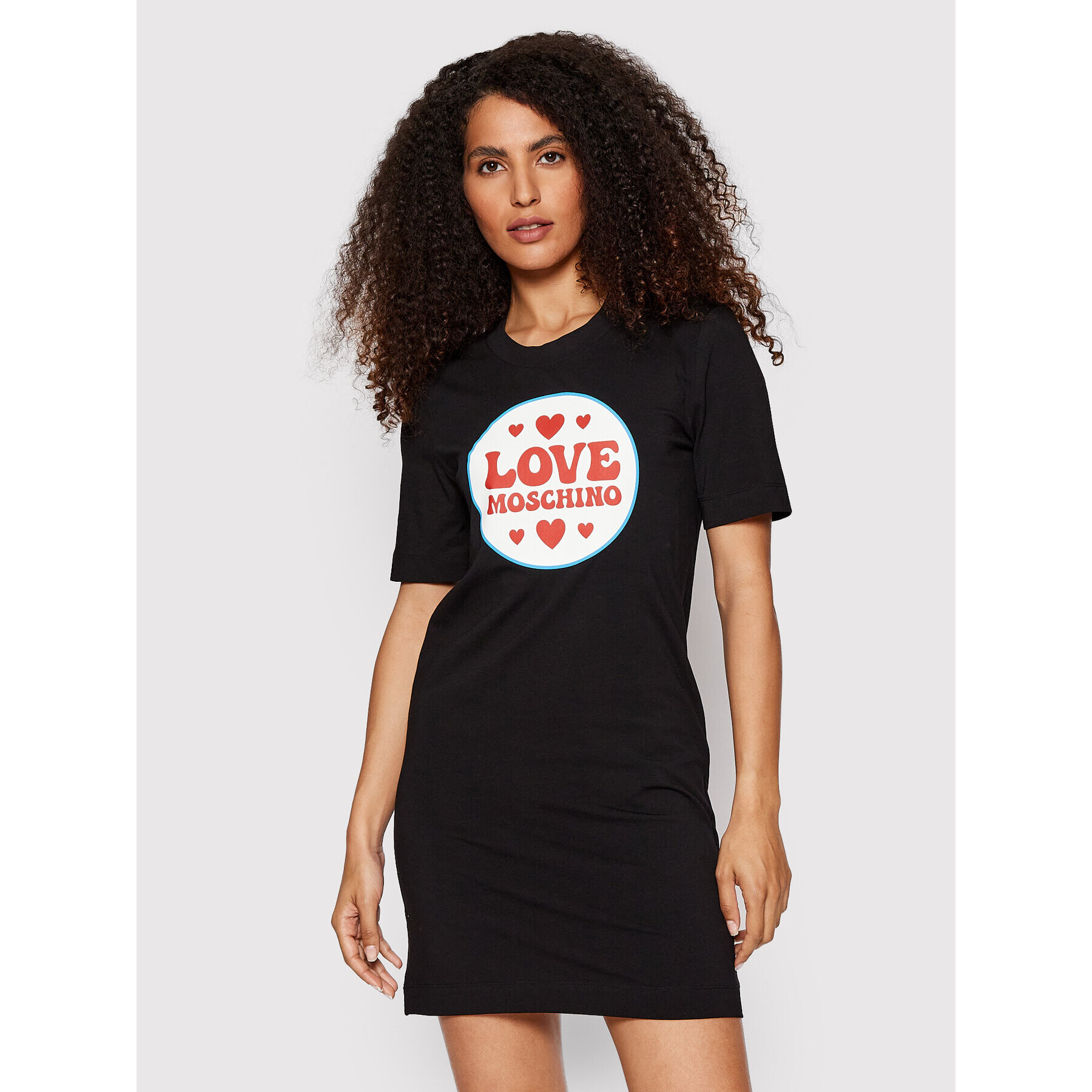 LOVE MOSCHINO Hétköznapi ruha W5A0228E 1951 Fekete Regular Fit - Pepit.hu