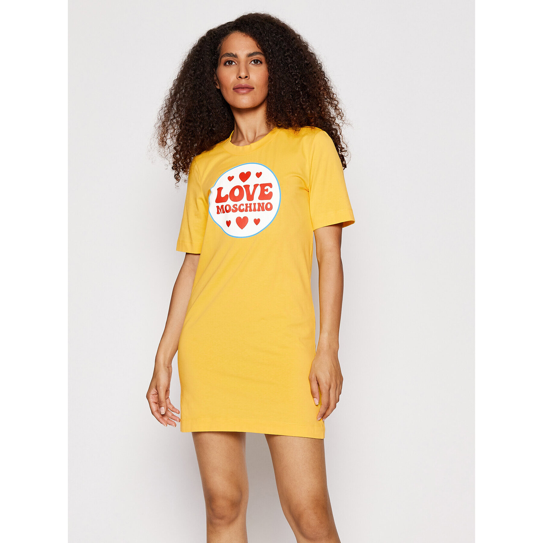 LOVE MOSCHINO Hétköznapi ruha W5A0228E 1951 Sárga Regular Fit - Pepit.hu