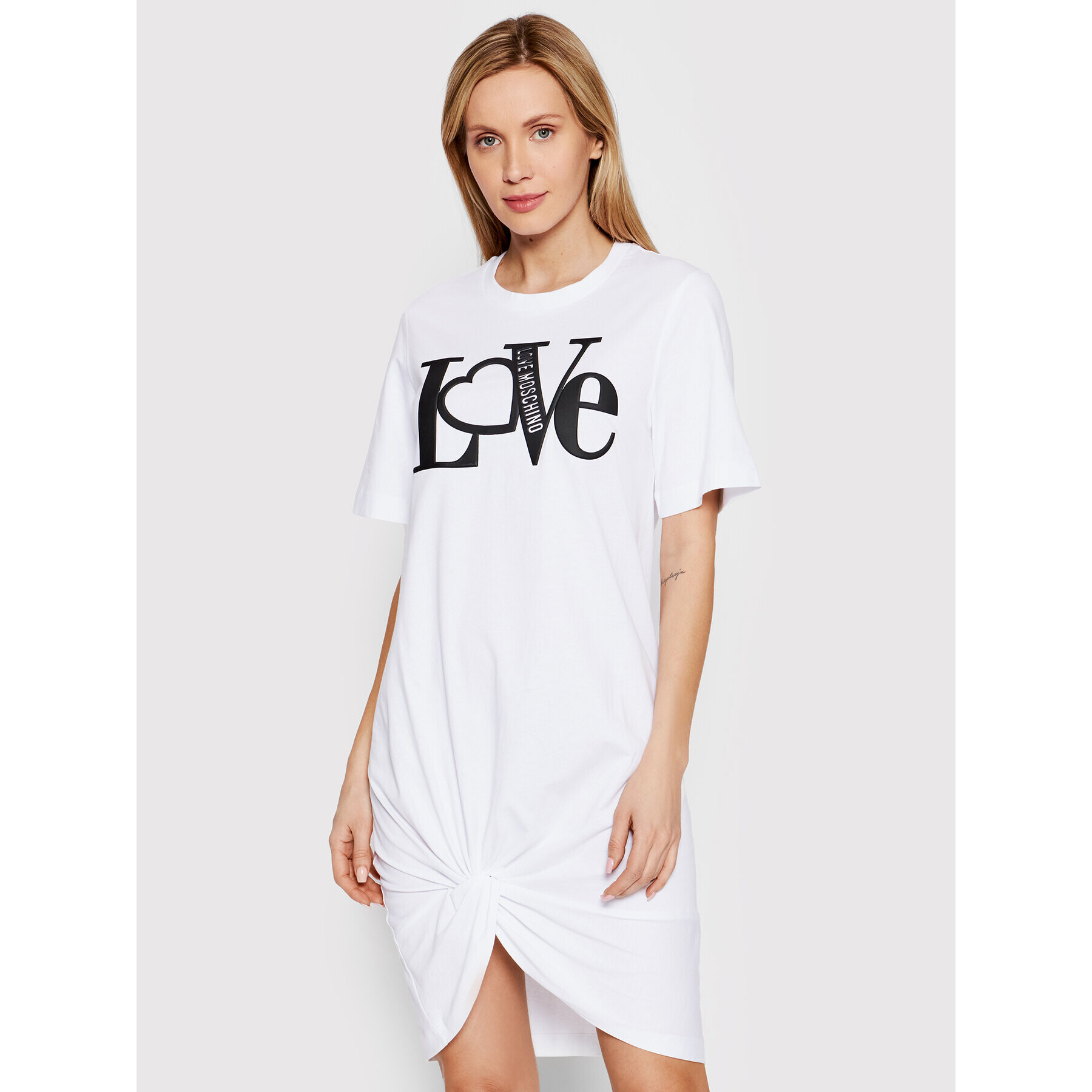 LOVE MOSCHINO Hétköznapi ruha W5C6001M 3876 Fehér Regular Fit - Pepit.hu