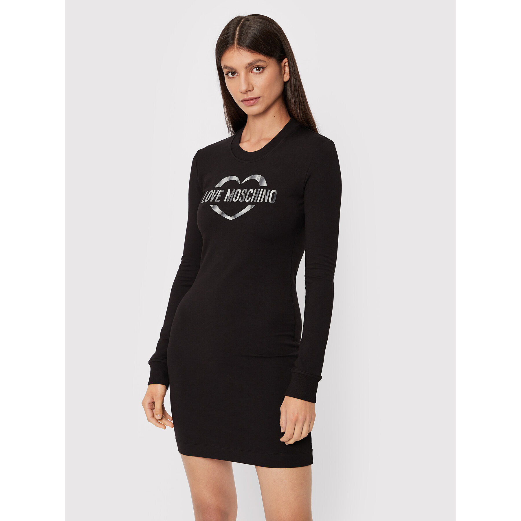 LOVE MOSCHINO Hétköznapi ruha W5C9101E 2374 Fekete Regular Fit - Pepit.hu