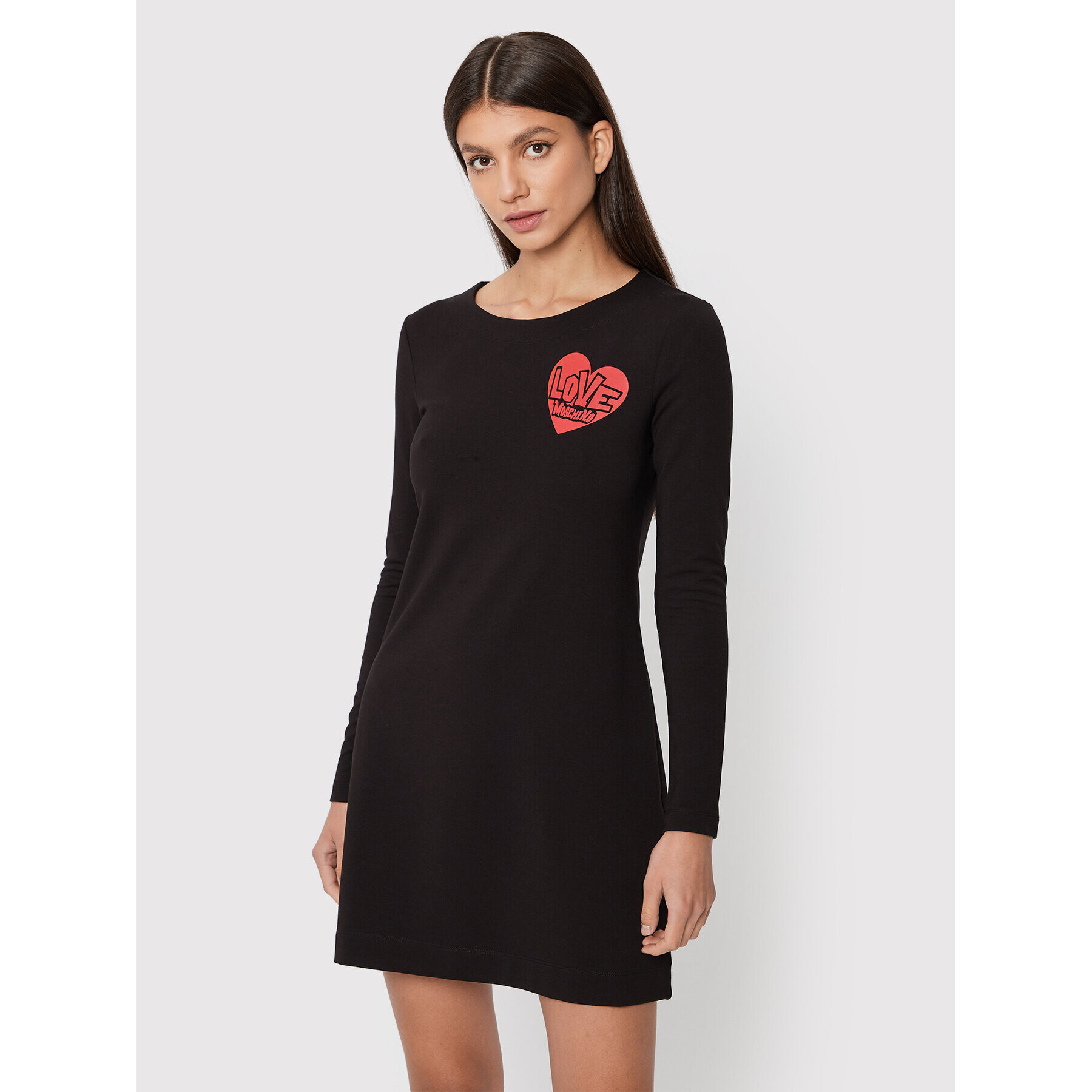 LOVE MOSCHINO Hétköznapi ruha W5C9201E 2374 Fekete Regular Fit - Pepit.hu