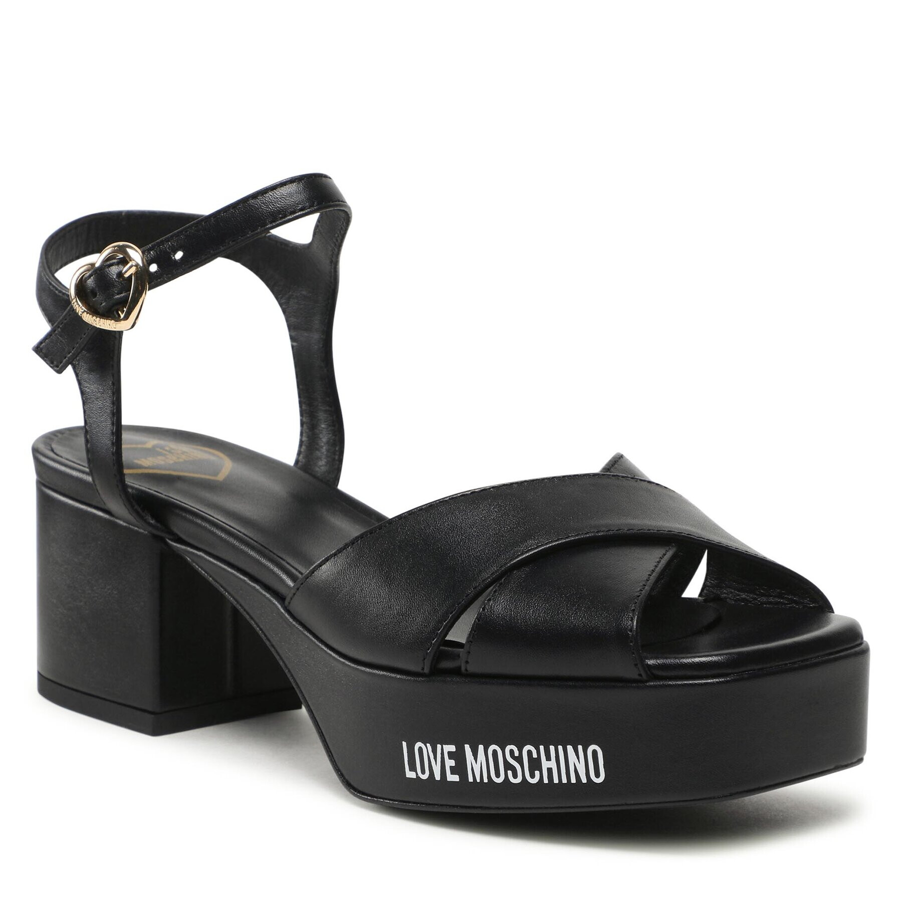 LOVE MOSCHINO Szandál JA16085G1GIE0000 Fekete - Pepit.hu