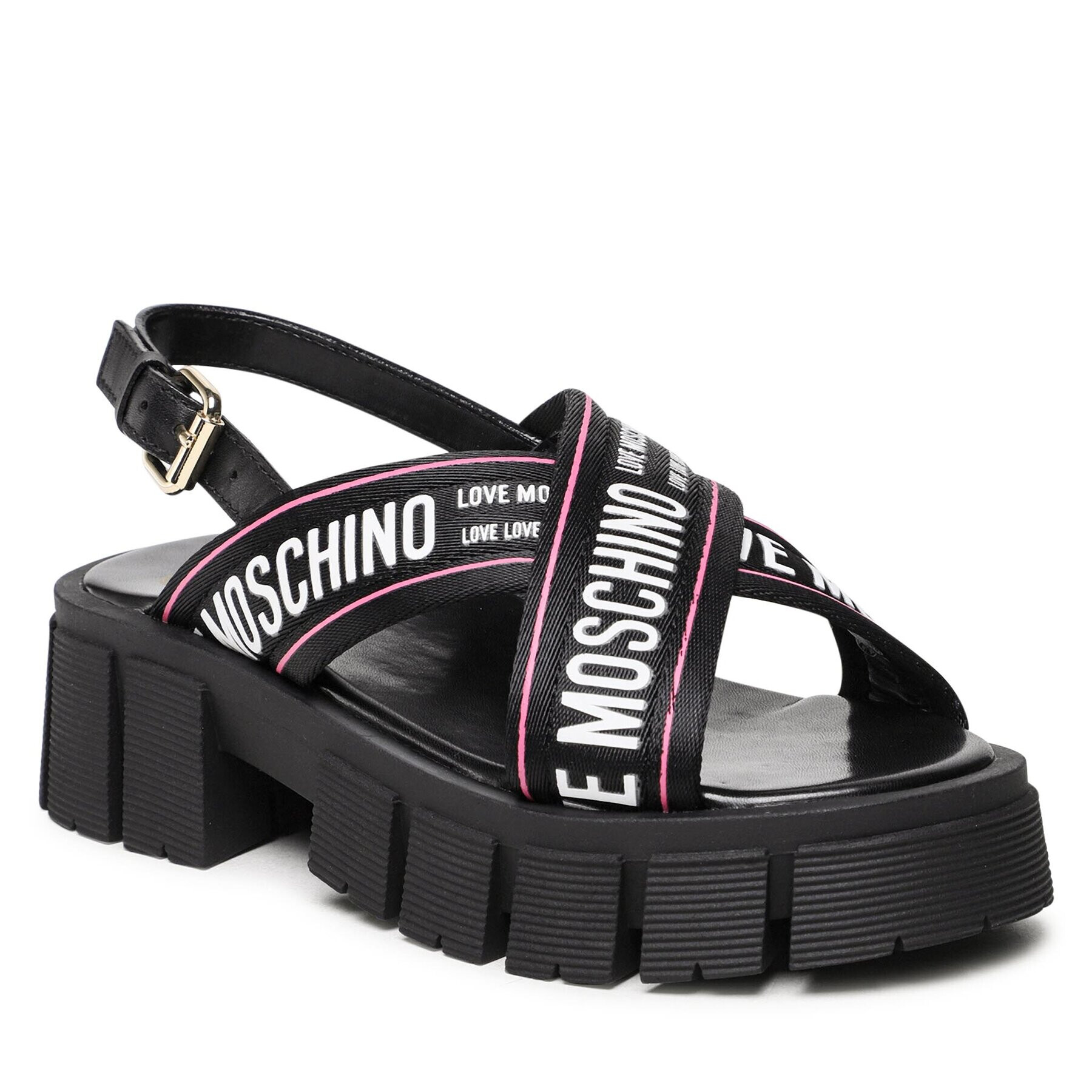 LOVE MOSCHINO Szandál JA16186G0GIX200A Fekete - Pepit.hu