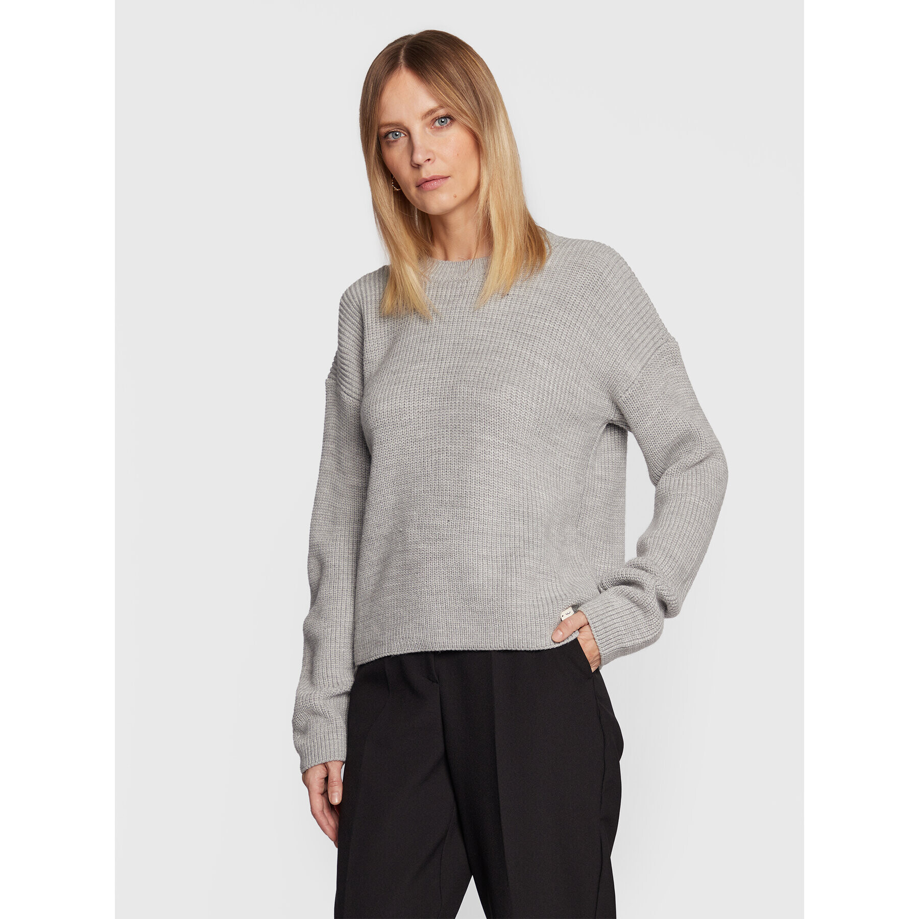 LTB Sweater Kapozo 10008 51164 Szürke Relaxed Fit - Pepit.hu