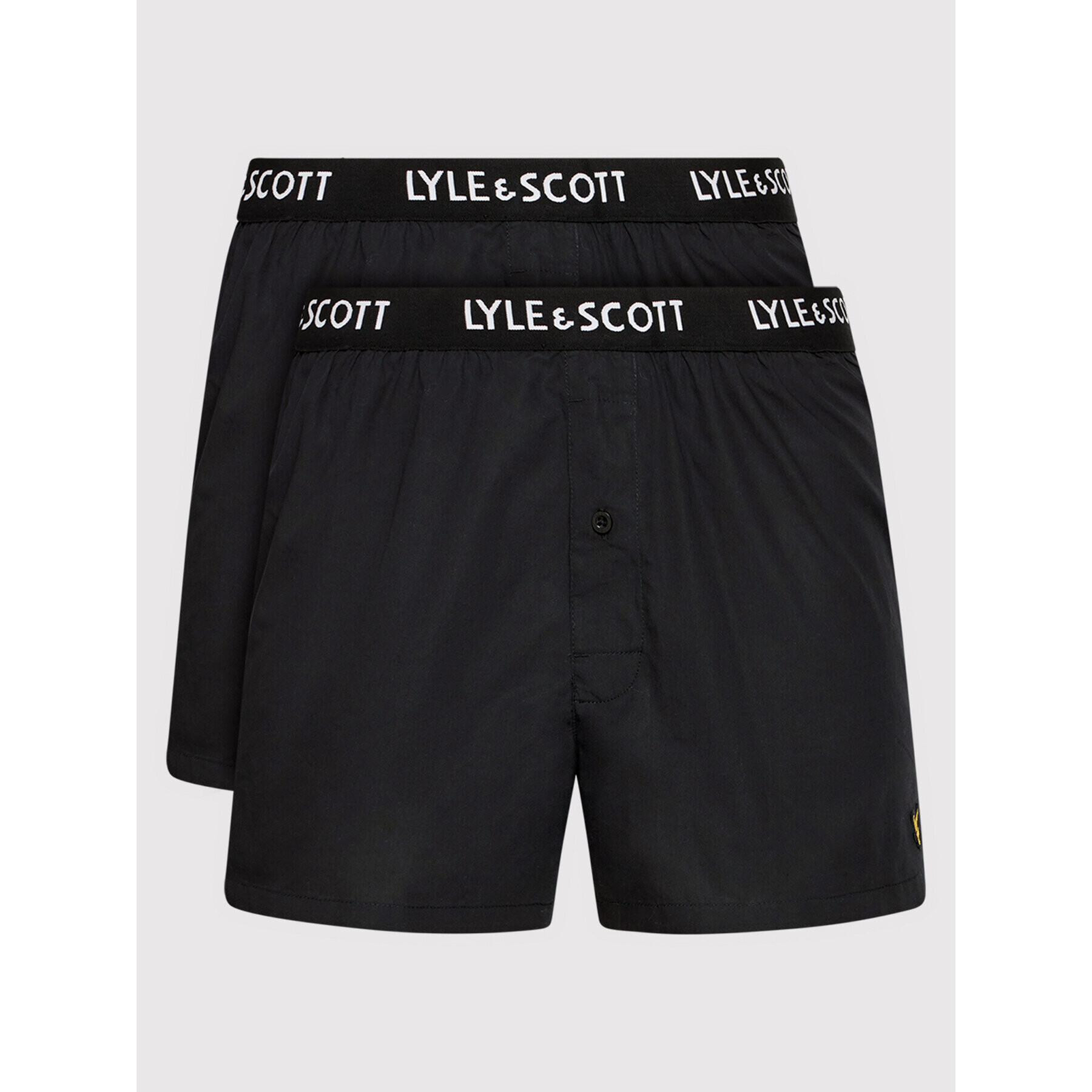 Lyle & Scott 2 darab boxer Dylan LSBOXER006 Fekete - Pepit.hu