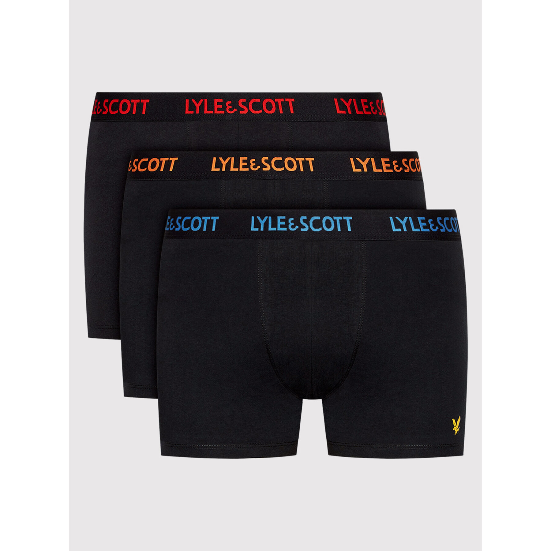 Lyle & Scott 3 darab boxer Barclay LSUWTC001 Fekete - Pepit.hu