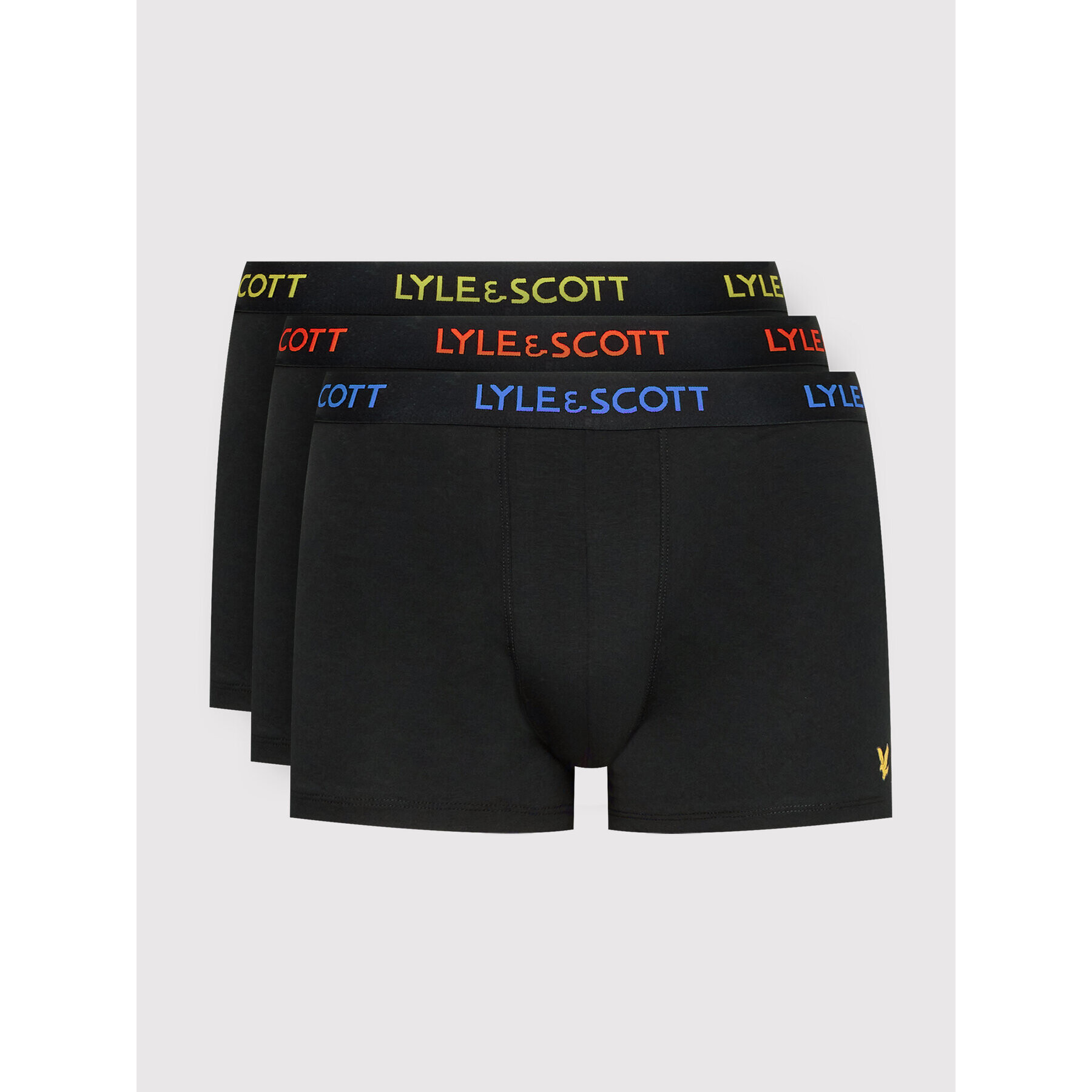 Lyle & Scott 3 darab boxer Barclay LSUWTC001 Fekete - Pepit.hu