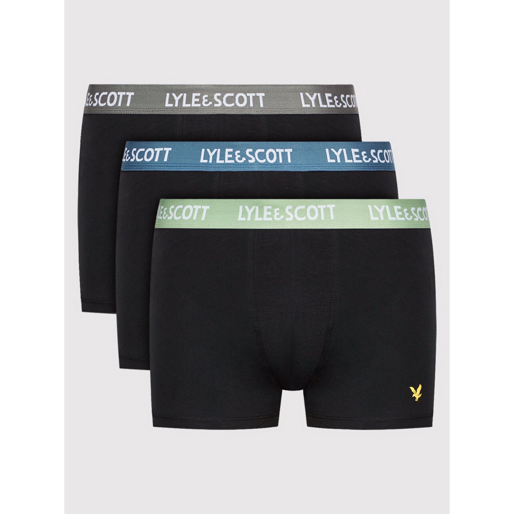 Lyle & Scott 3 darab boxer Barclay LSUWTC001 Fekete - Pepit.hu