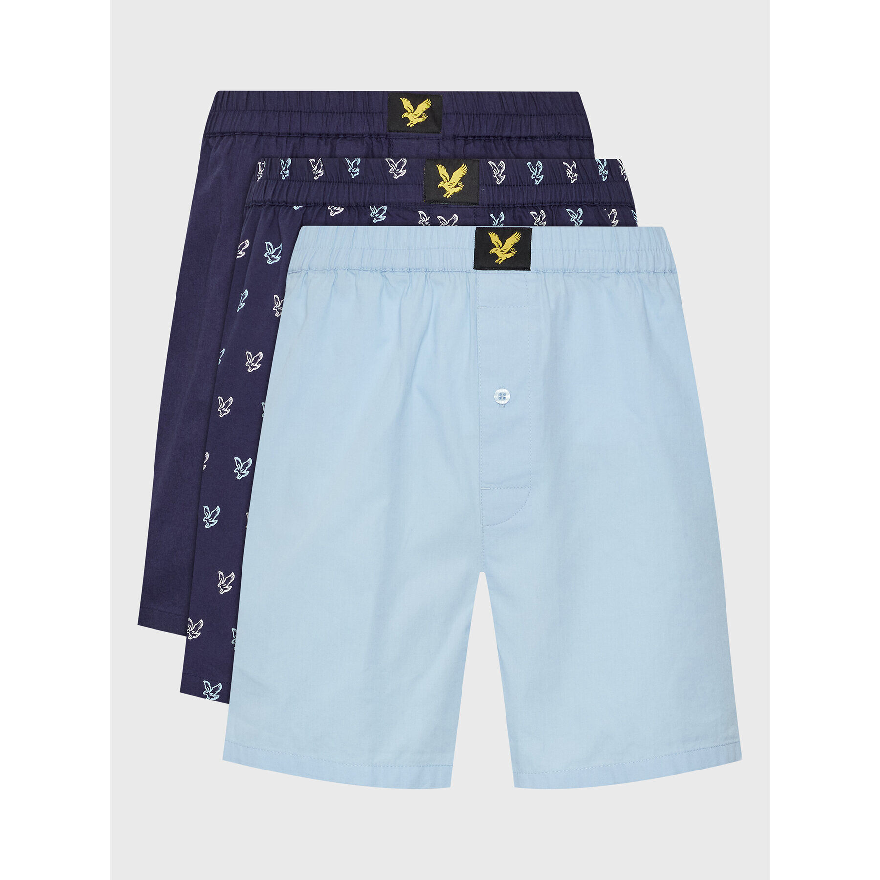 Lyle & Scott 3 darab boxer Darwin LY282O019 Sötétkék - Pepit.hu