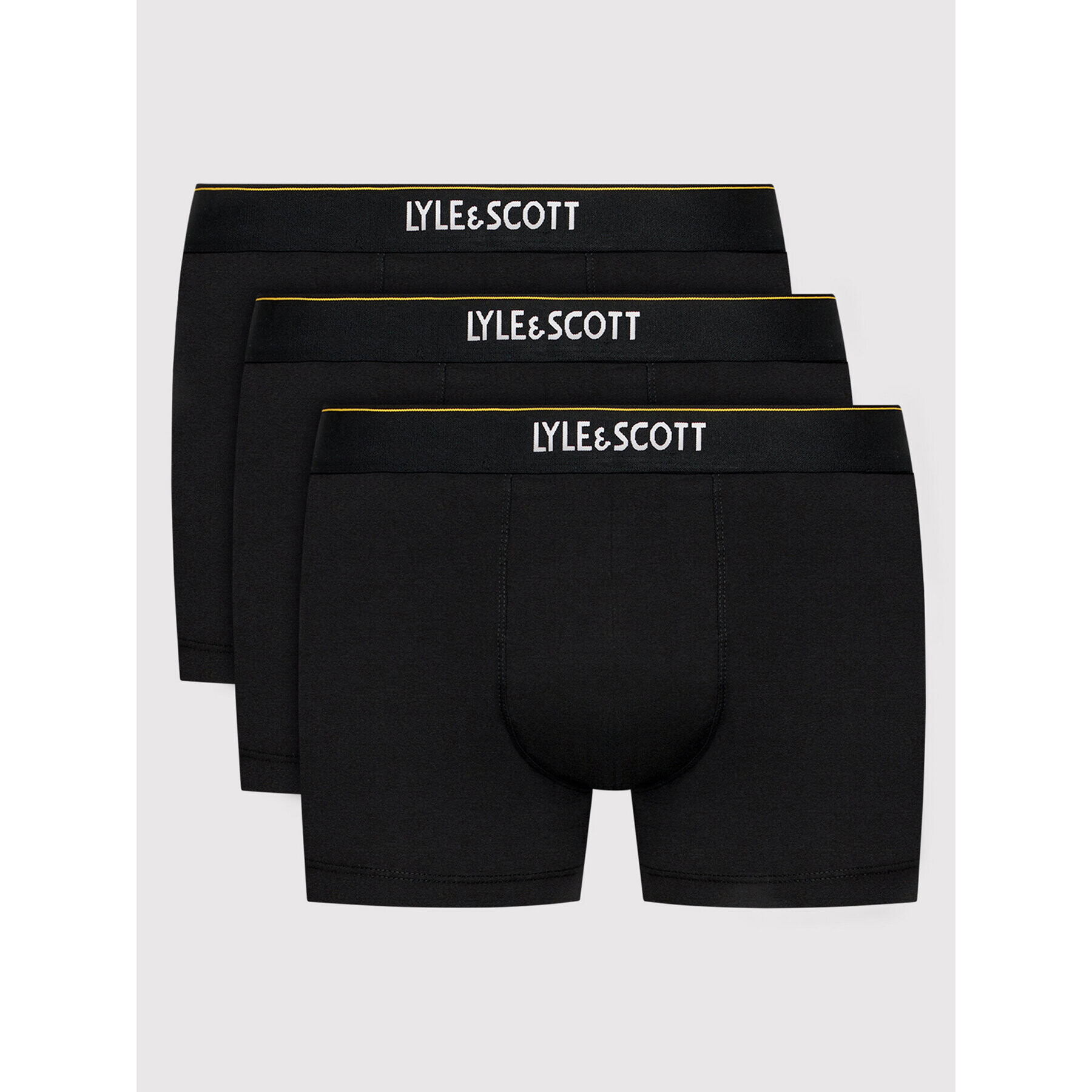 Lyle & Scott 3 darab boxer Fergus LSUWTC002 Fekete - Pepit.hu