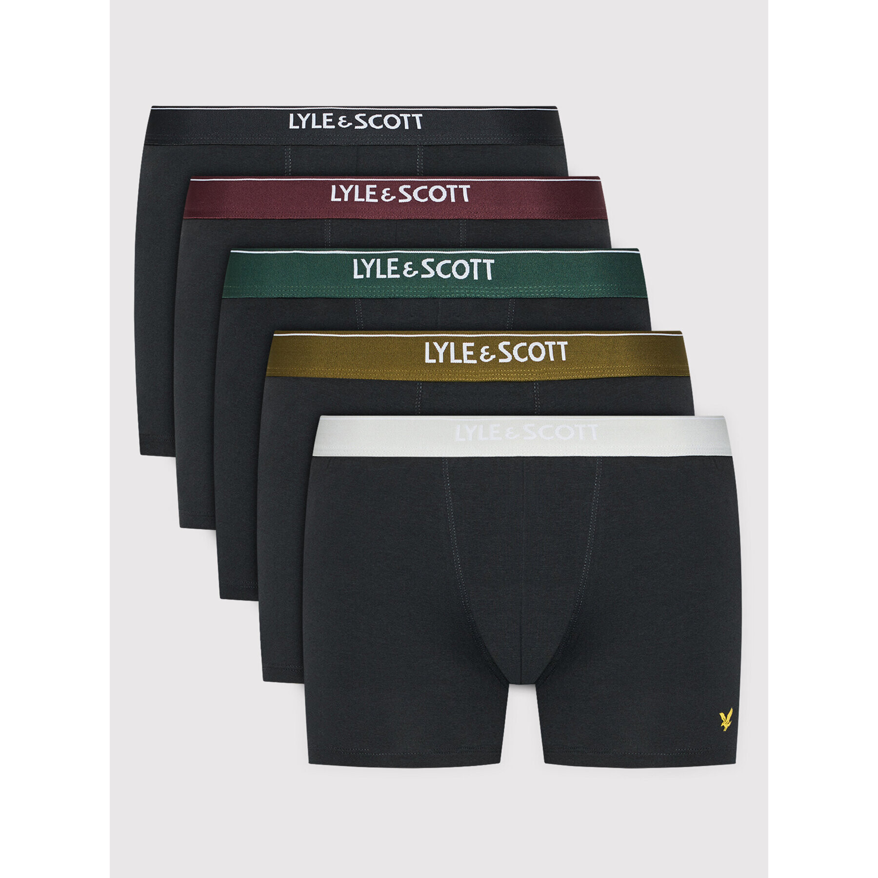 Lyle & Scott 5 darab boxer Jackson LS5UW001 Fekete - Pepit.hu