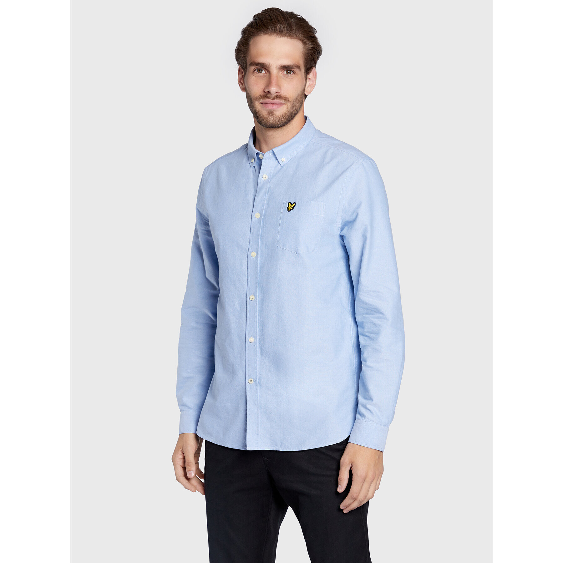 Lyle & Scott Ing Oxford LW1302VOG Kék Regular Fit - Pepit.hu