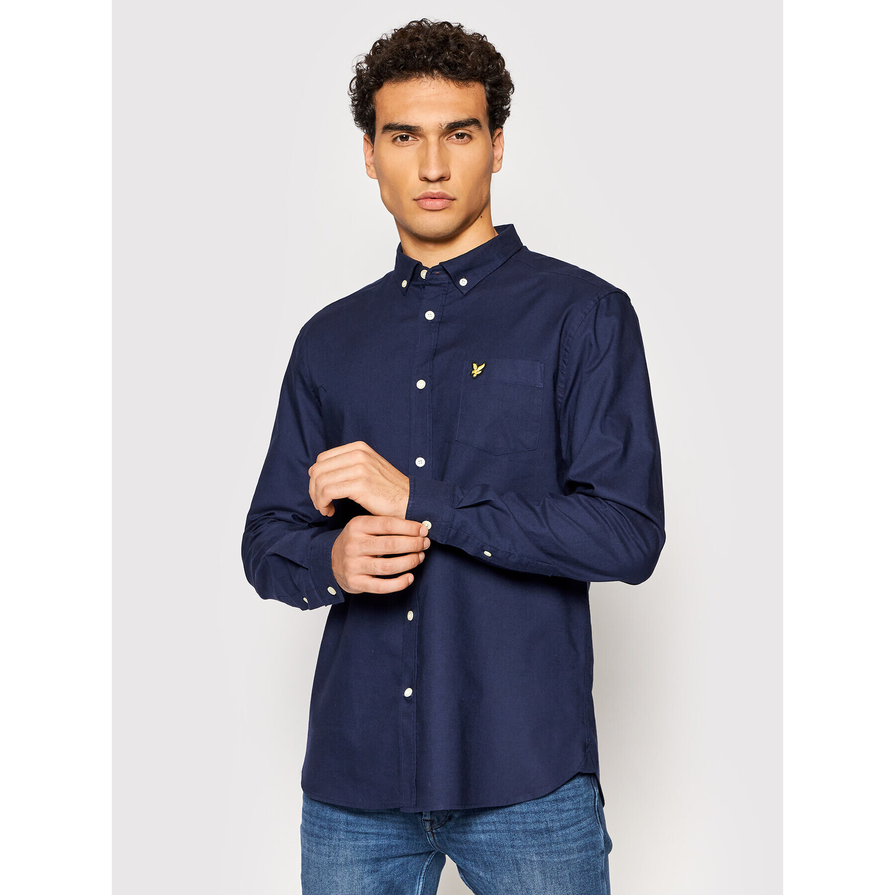 Lyle & Scott Ing Oxford LW1302VTR Sötétkék Regular Fit - Pepit.hu