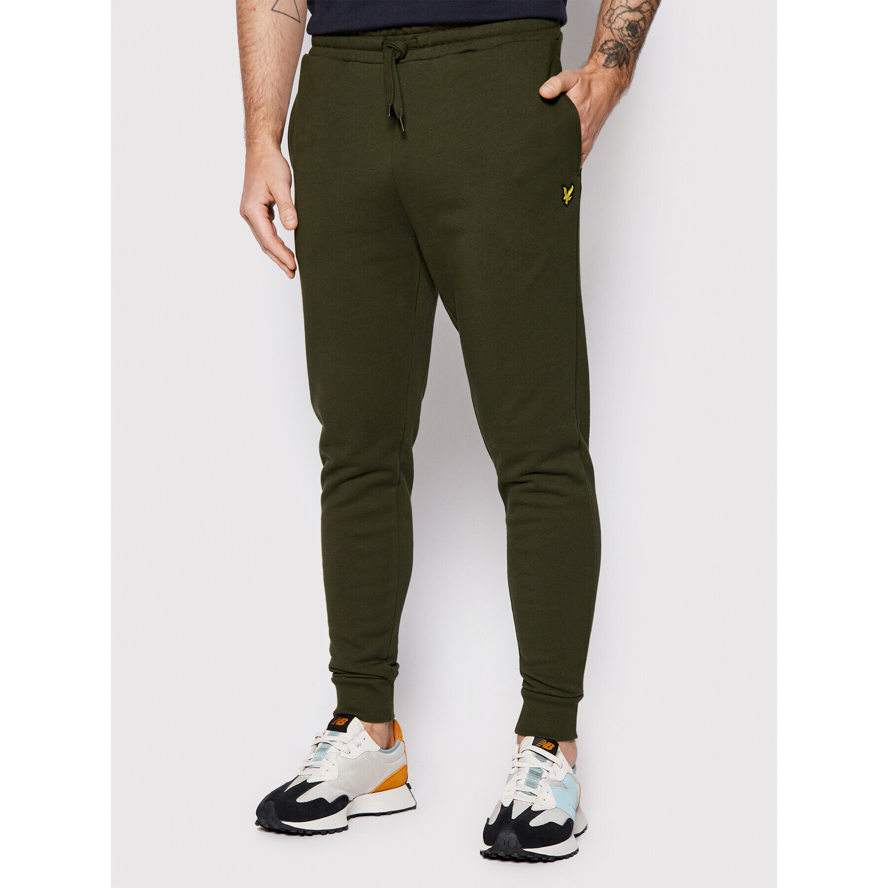 Lyle & Scott Melegítő alsó ML822VOG Zöld Skinny Fit - Pepit.hu