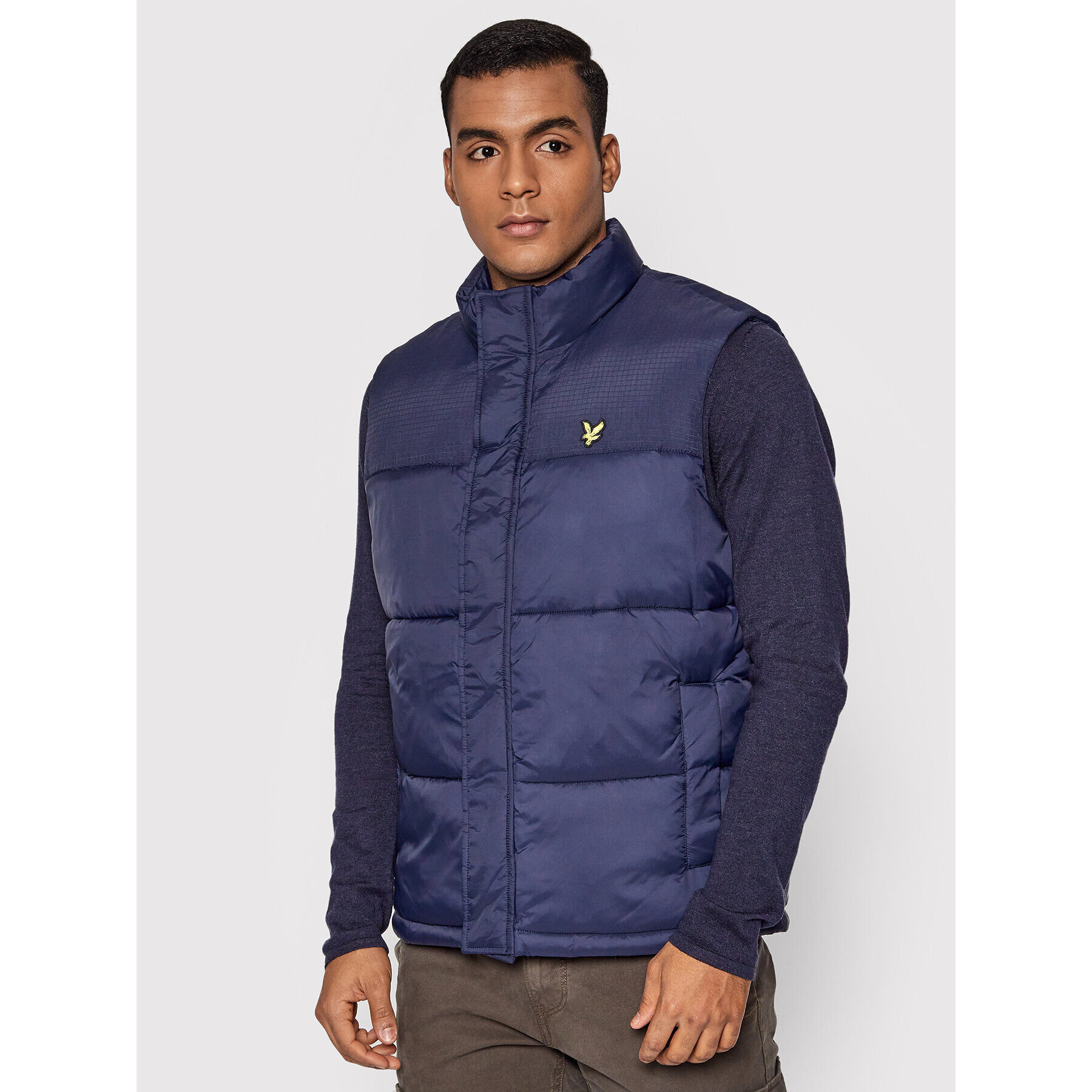 Lyle & Scott Mellény JK1349V Sötétkék Regular Fit - Pepit.hu