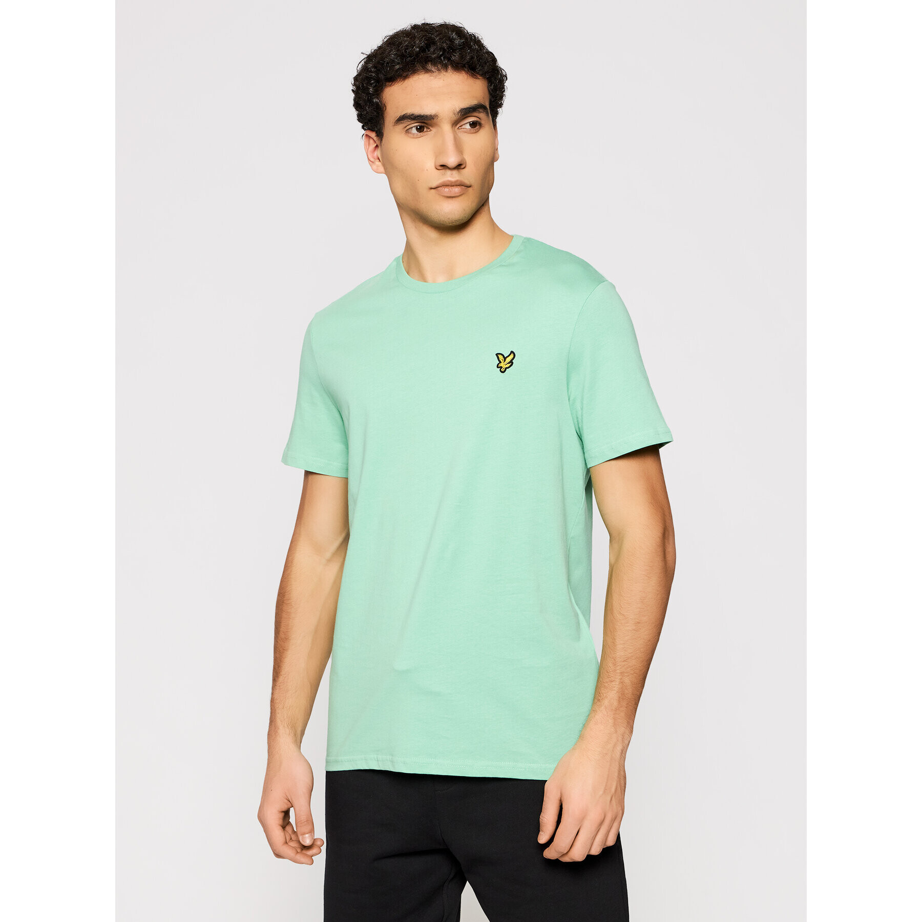 Lyle & Scott Póló Plain TS400VOG Zöld Regular Fit - Pepit.hu